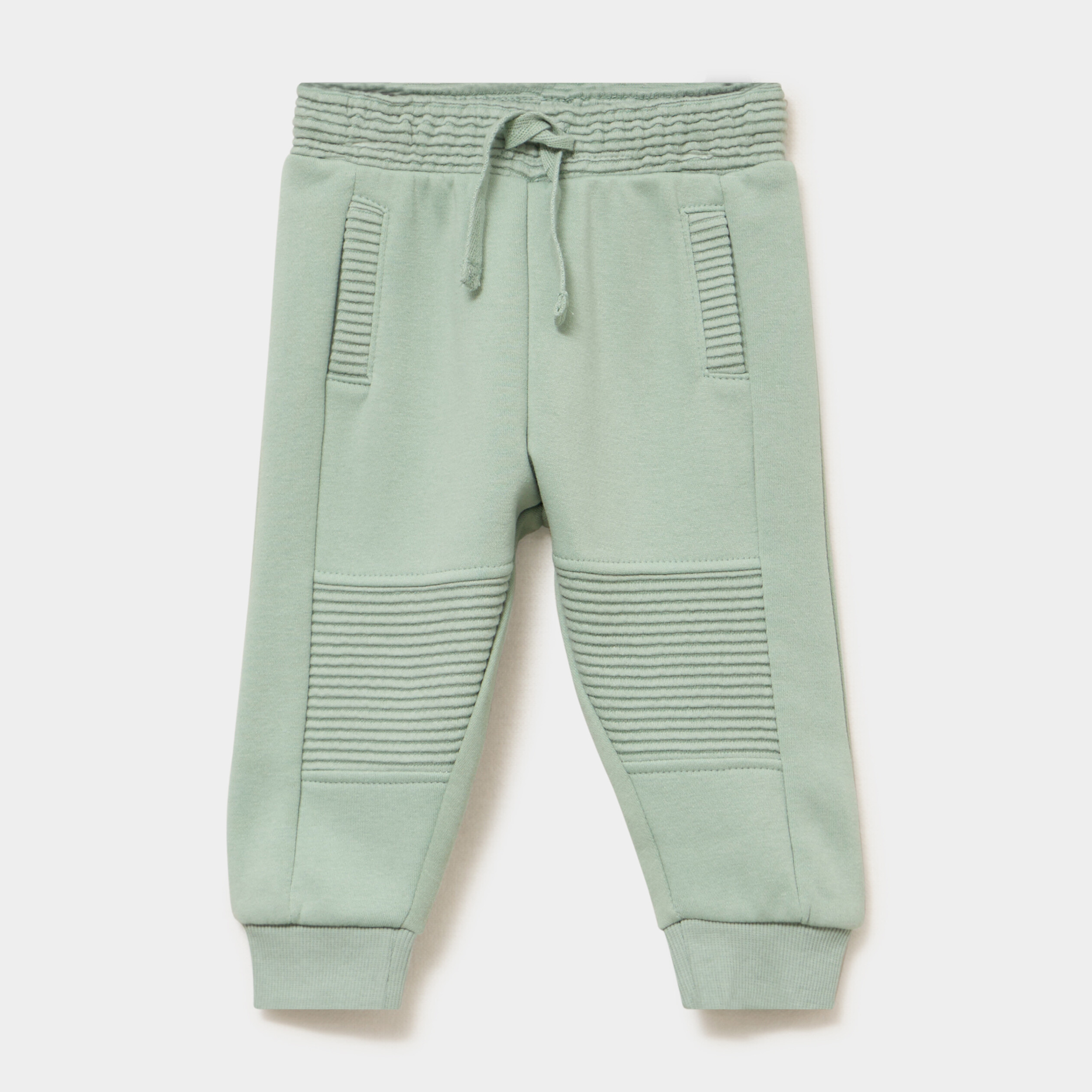 Pantalon de jogging molletonn&eacute; vert pastel b&eacute;b&eacute; gar&ccedil;on