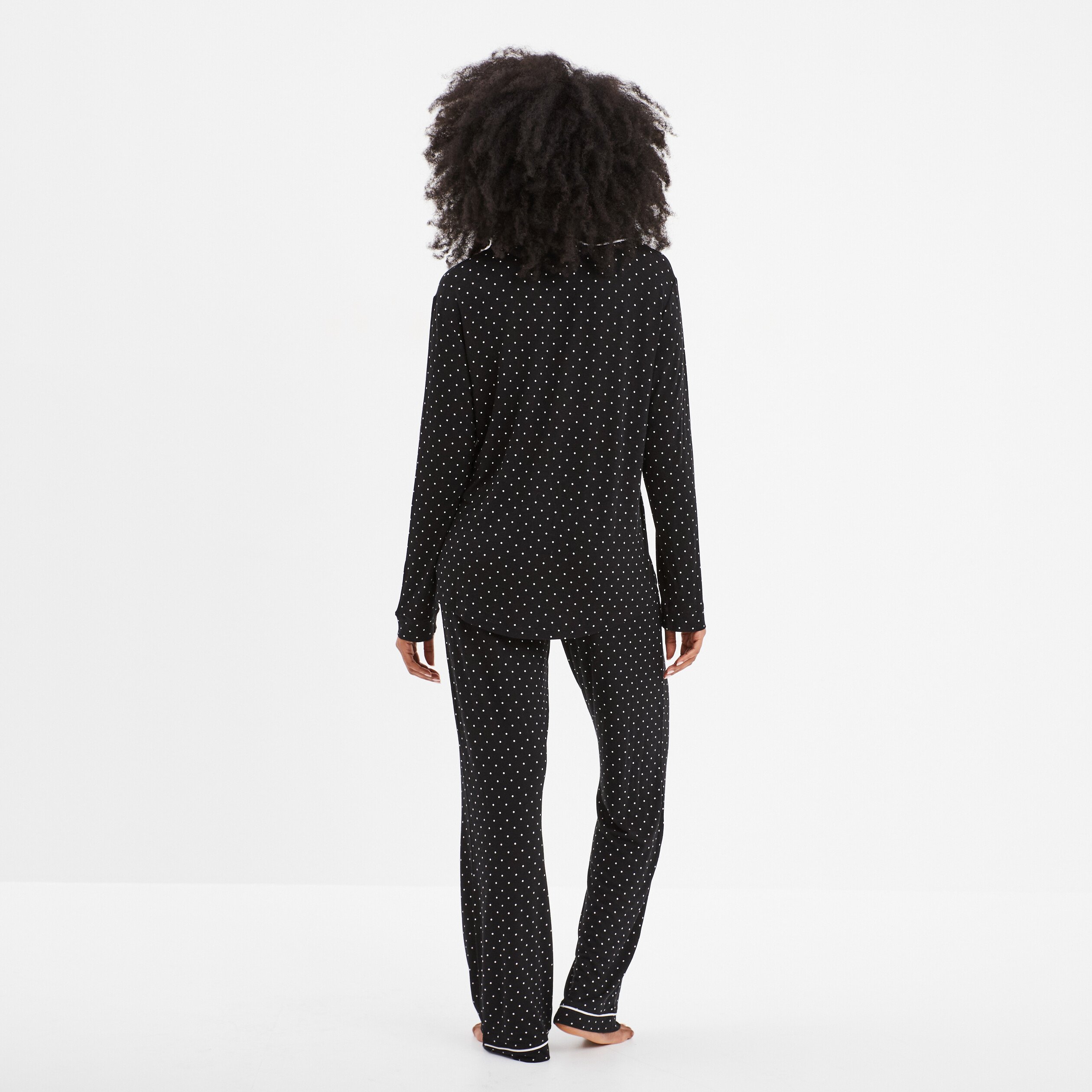 ensemble pyjama 2 pieces noir femme Ensemble pyjama 2 pièces noir femme