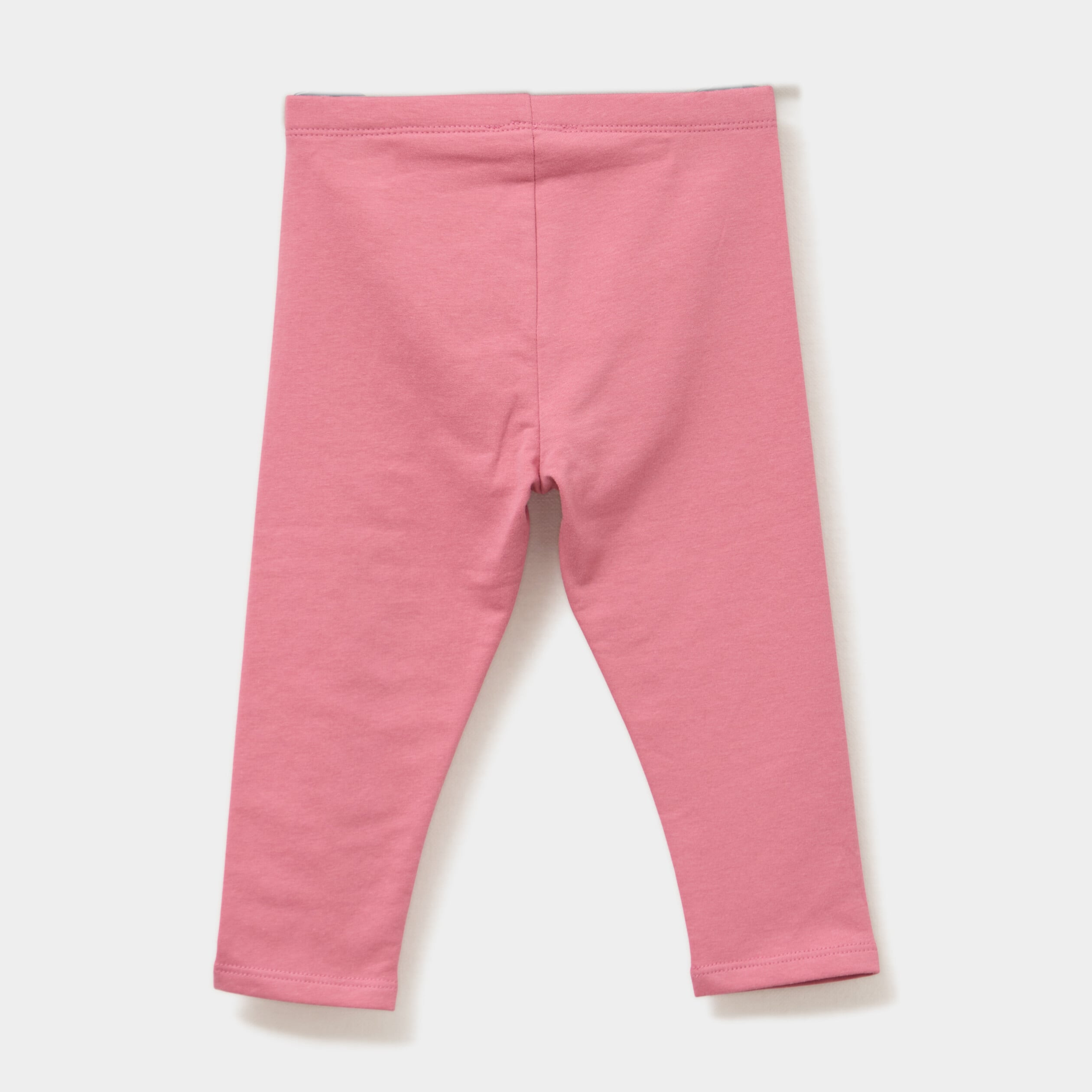 Legging doubl&eacute; coton vieux rose b&eacute;b&eacute; fille