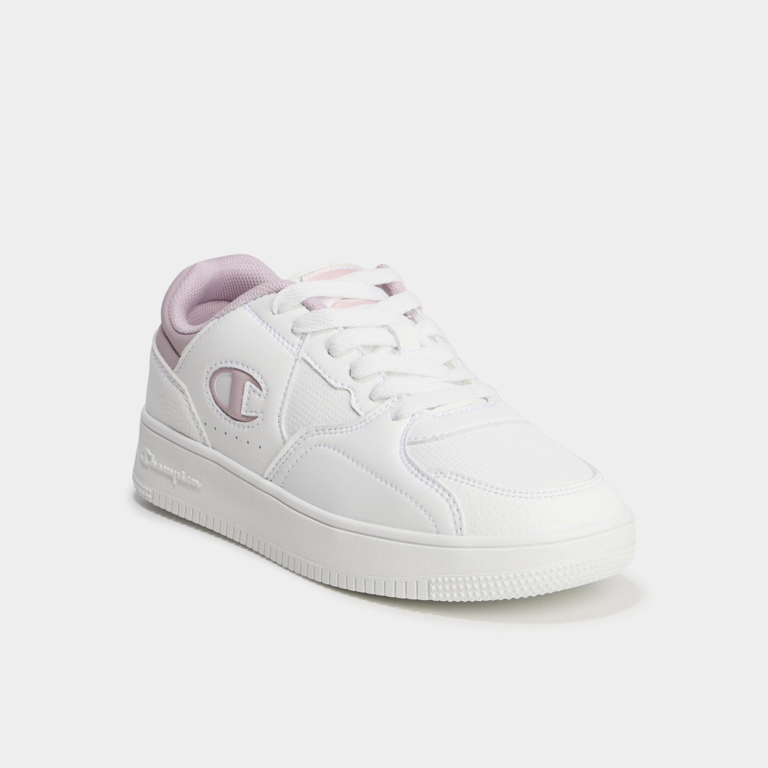 Baskets &agrave; lacets Champion RD25 rose femme
