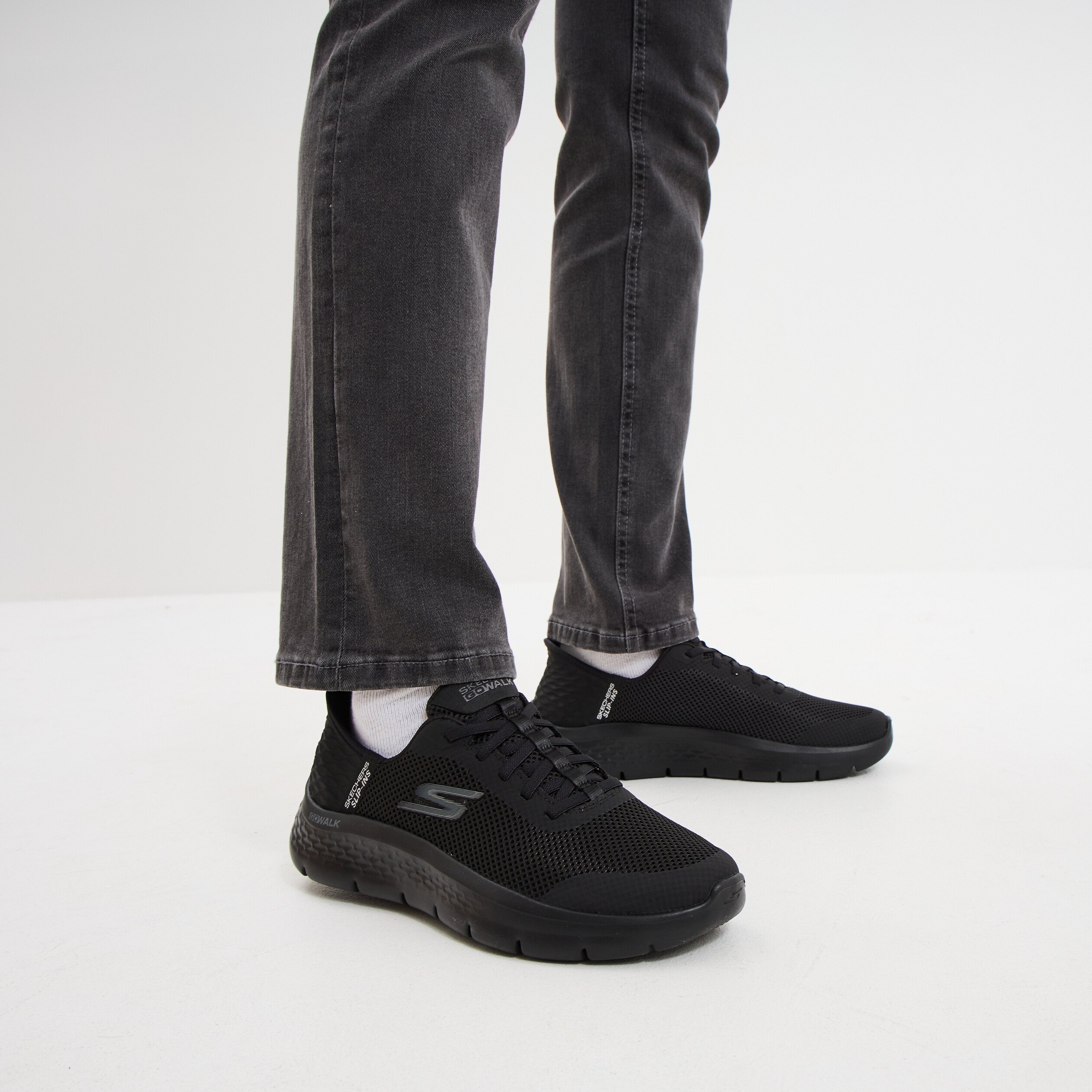 baskets running lacets elastiques noir femme Baskets running lacets élastiqués noir femme