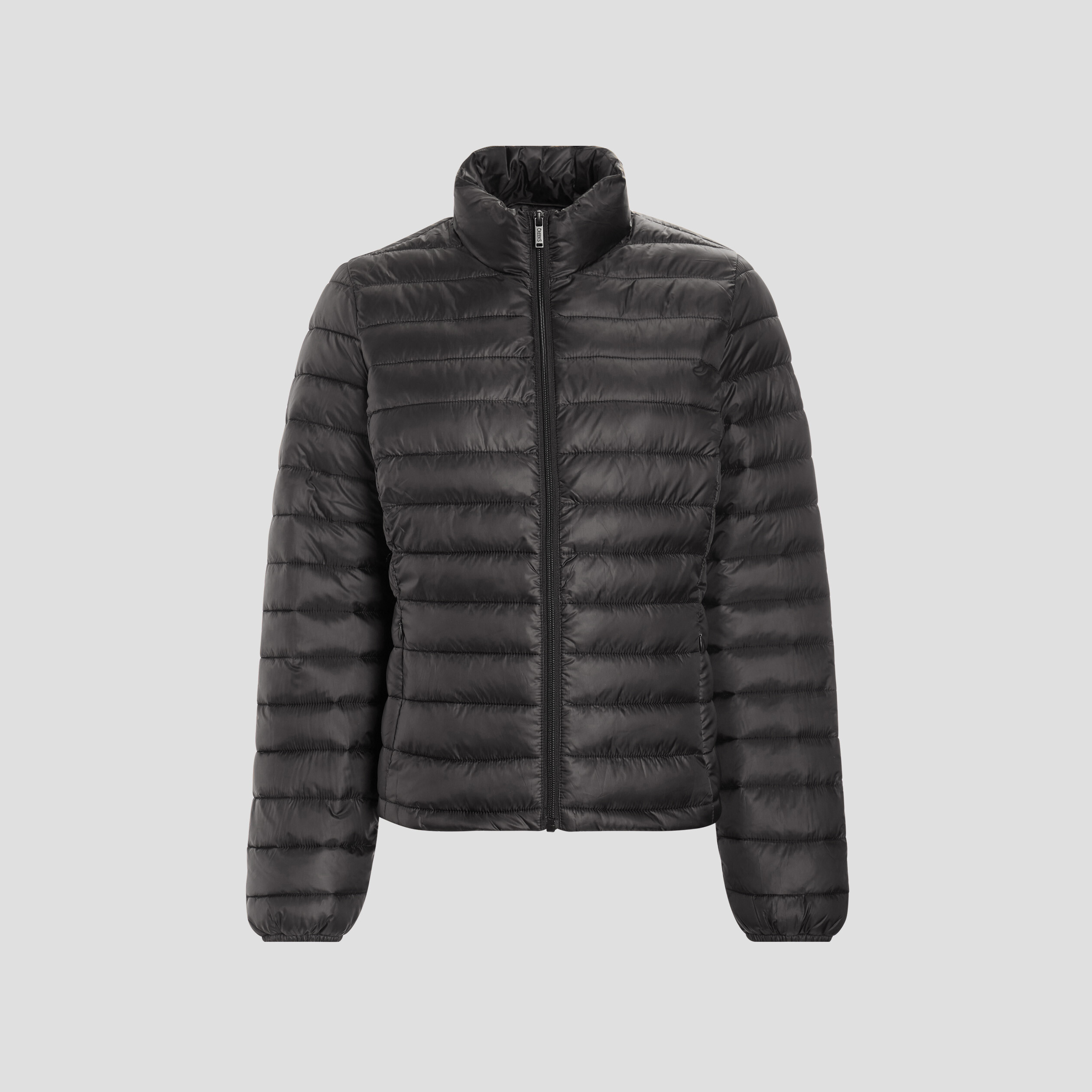 Doudoune l?�g?�re droite courte noir femme | La Halle