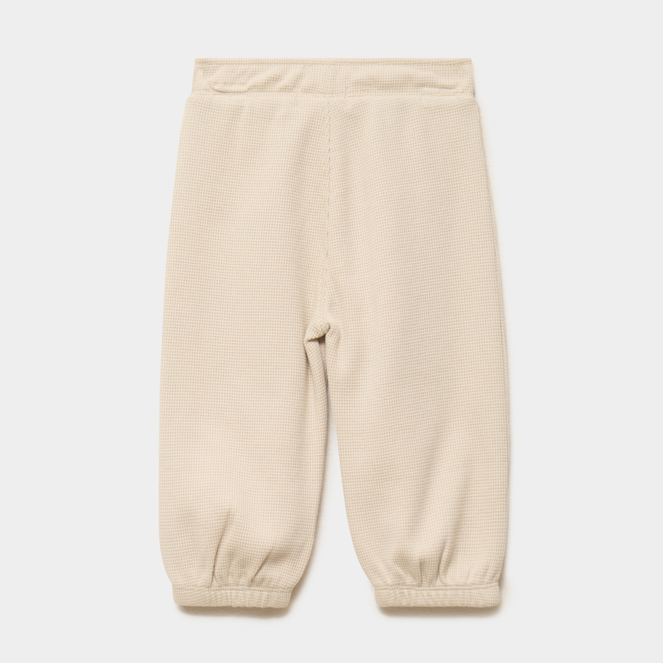 Pantalon de jogging patchs genoux coton sable b&eacute;b&eacute; gar&ccedil;on