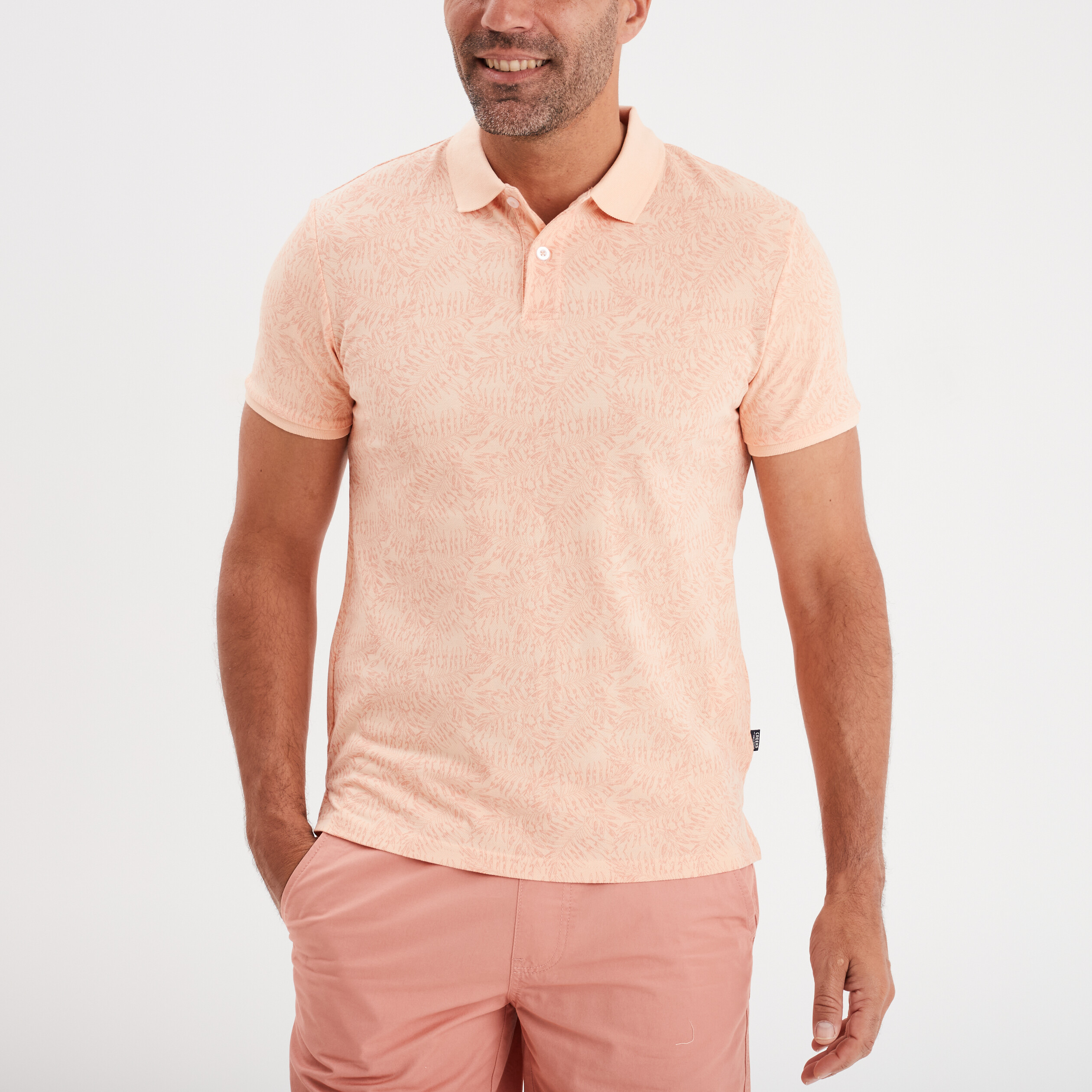 polo manches courtes creeks rose saumon homme Polo manches courtes Creeks rose saumon homme