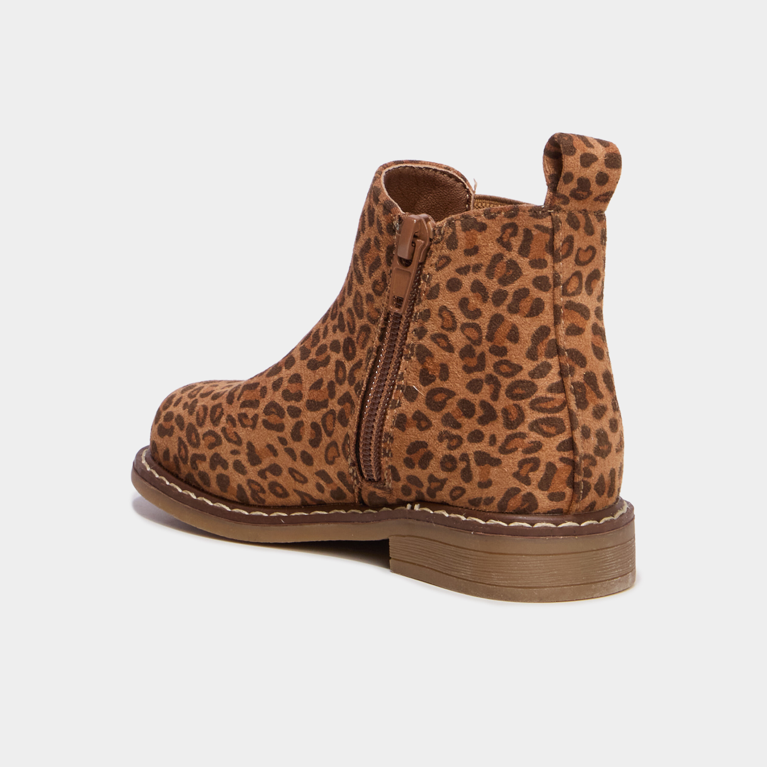 Boots chelsea zipp&eacute;es camel fille