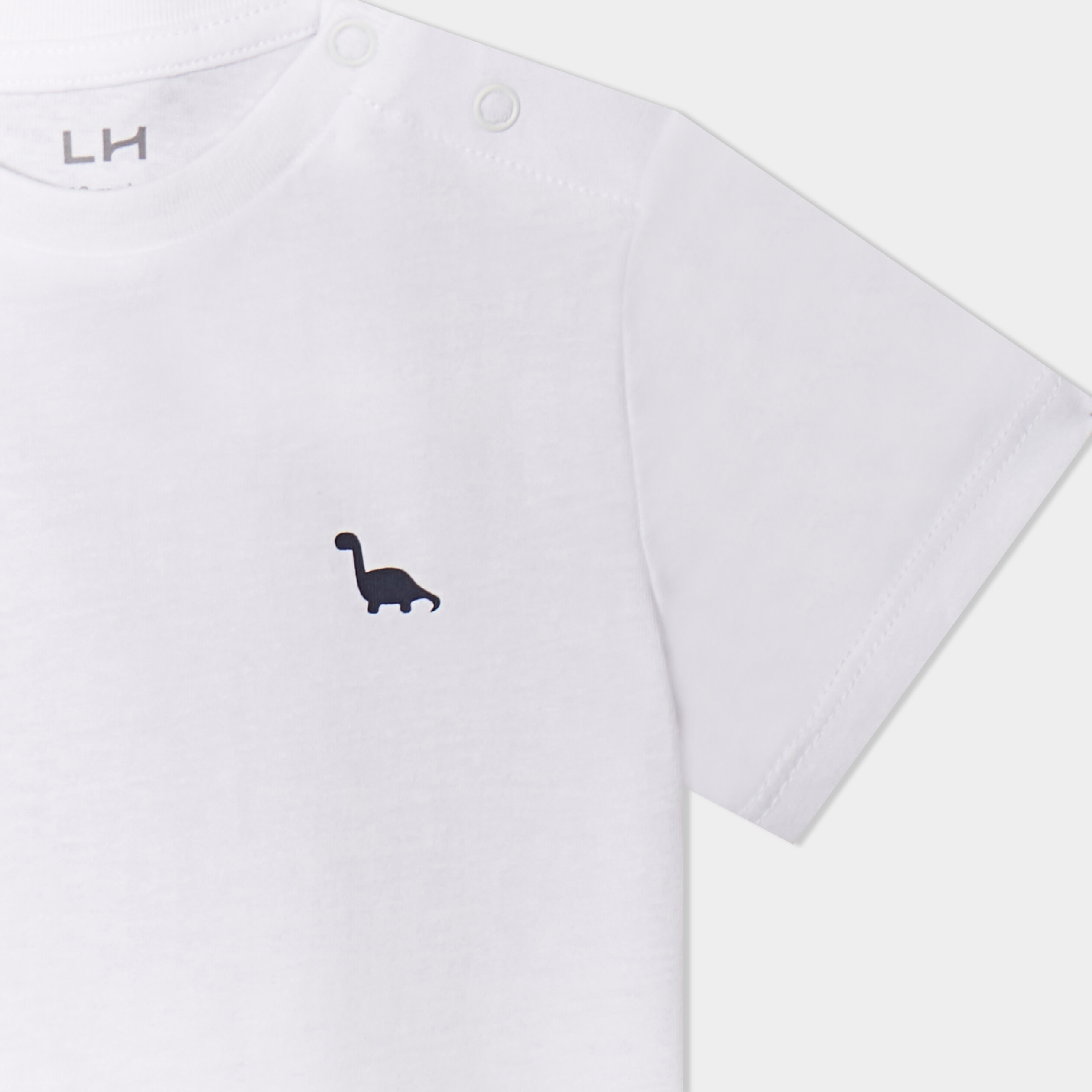 lot de 3 t shirts manches courtes coton blanc bebeg Lot de 3 t-shirts manches courtes coton blanc bébé garçon