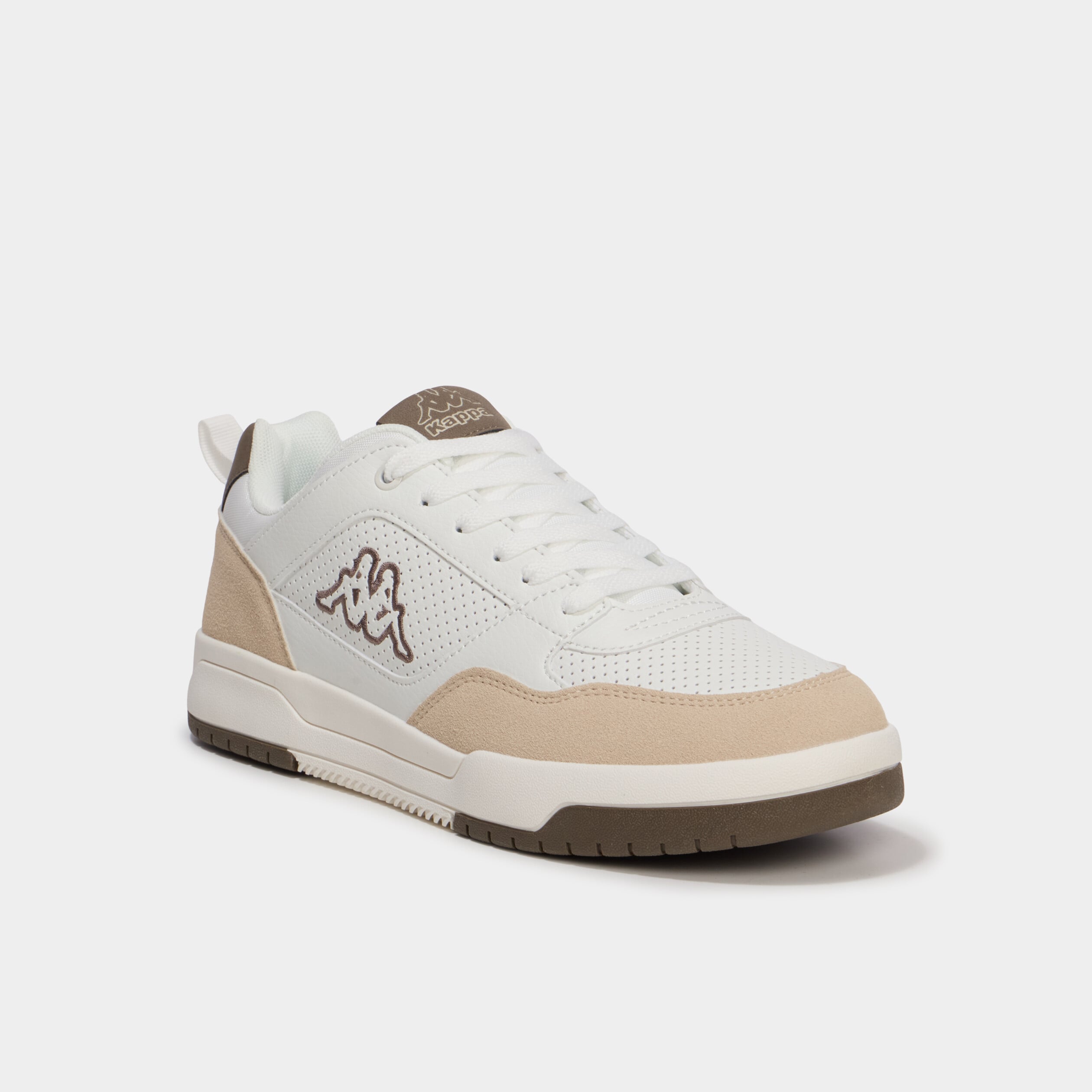 Tennis basses &agrave; lacets Kappa sable homme