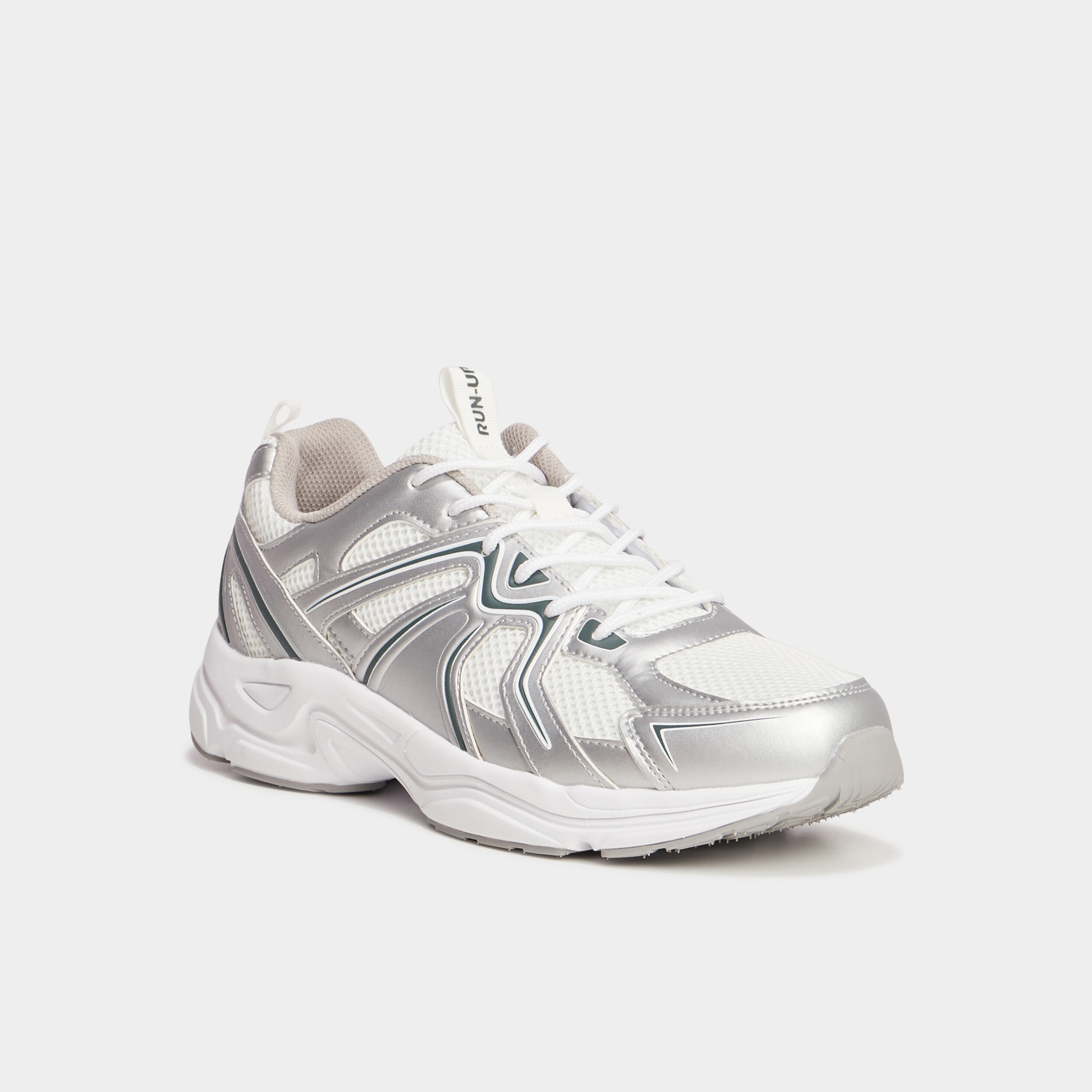 baskets running a lacets gris argent homme Baskets running à lacets gris argent homme