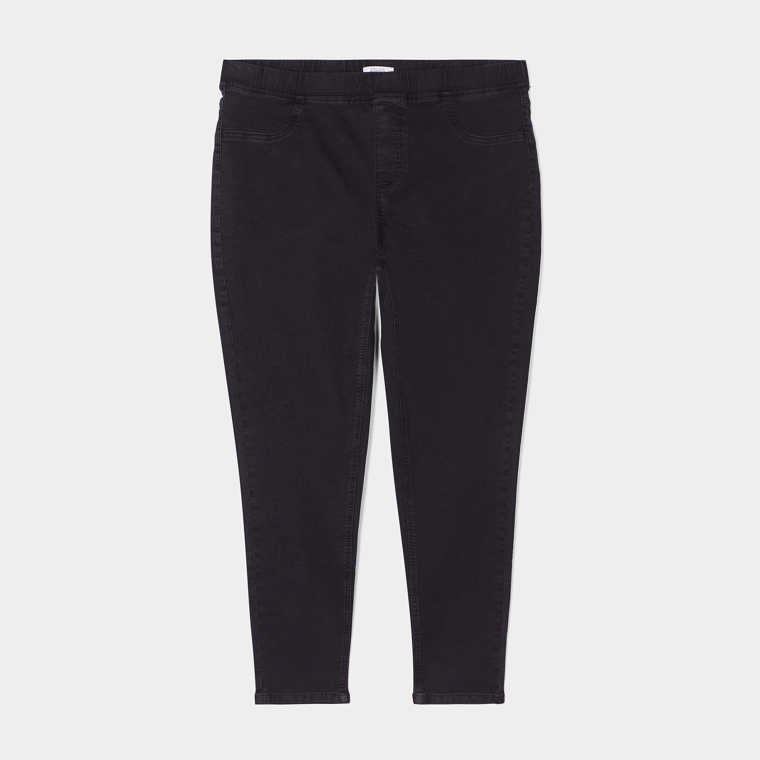 jegging taille haute matiere recyclee denim noir femmegt Jegging taille haute matière recyclée denim noir femme grande taille