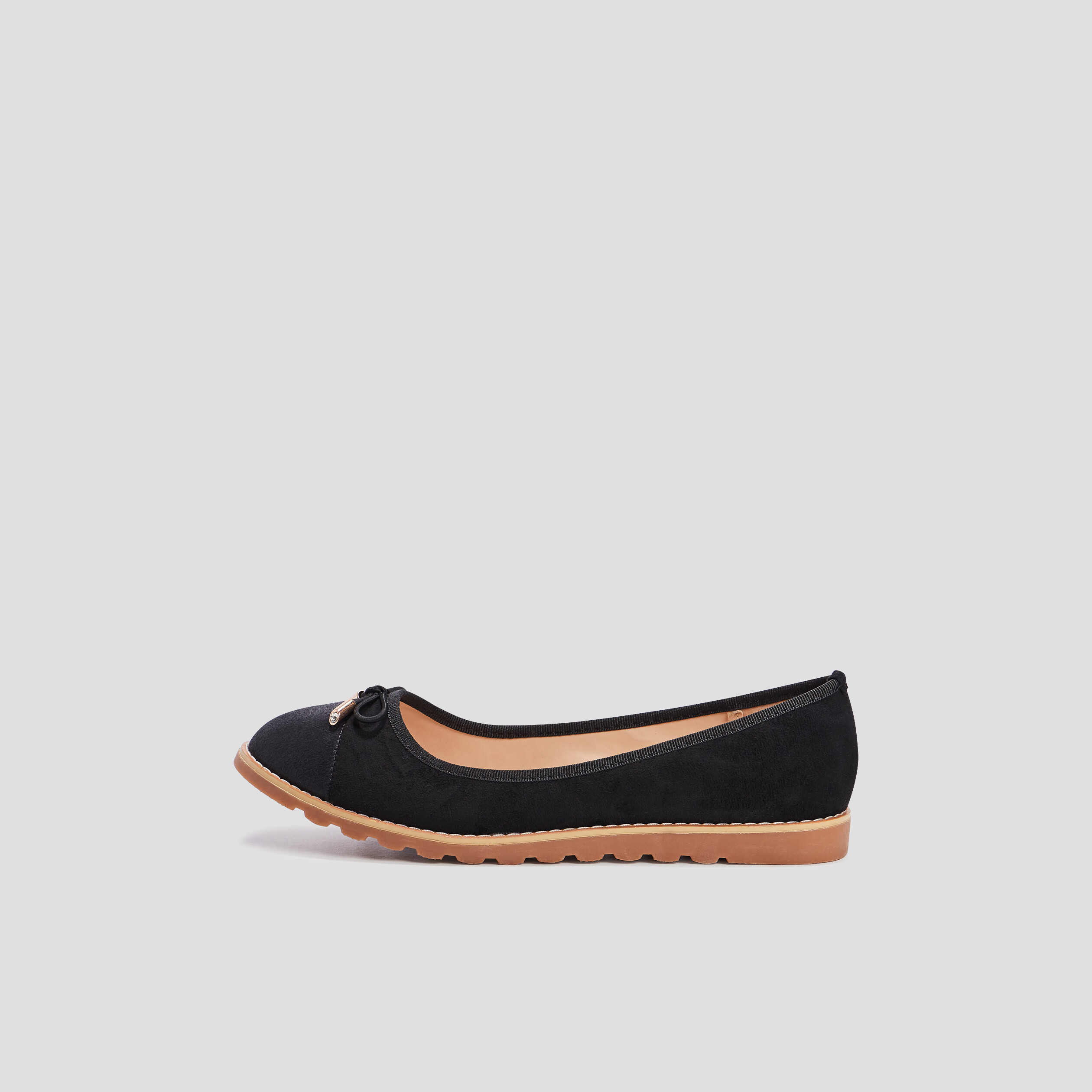 ballerines semelles crantees noir femme Ballerines semelles crantées noir femme