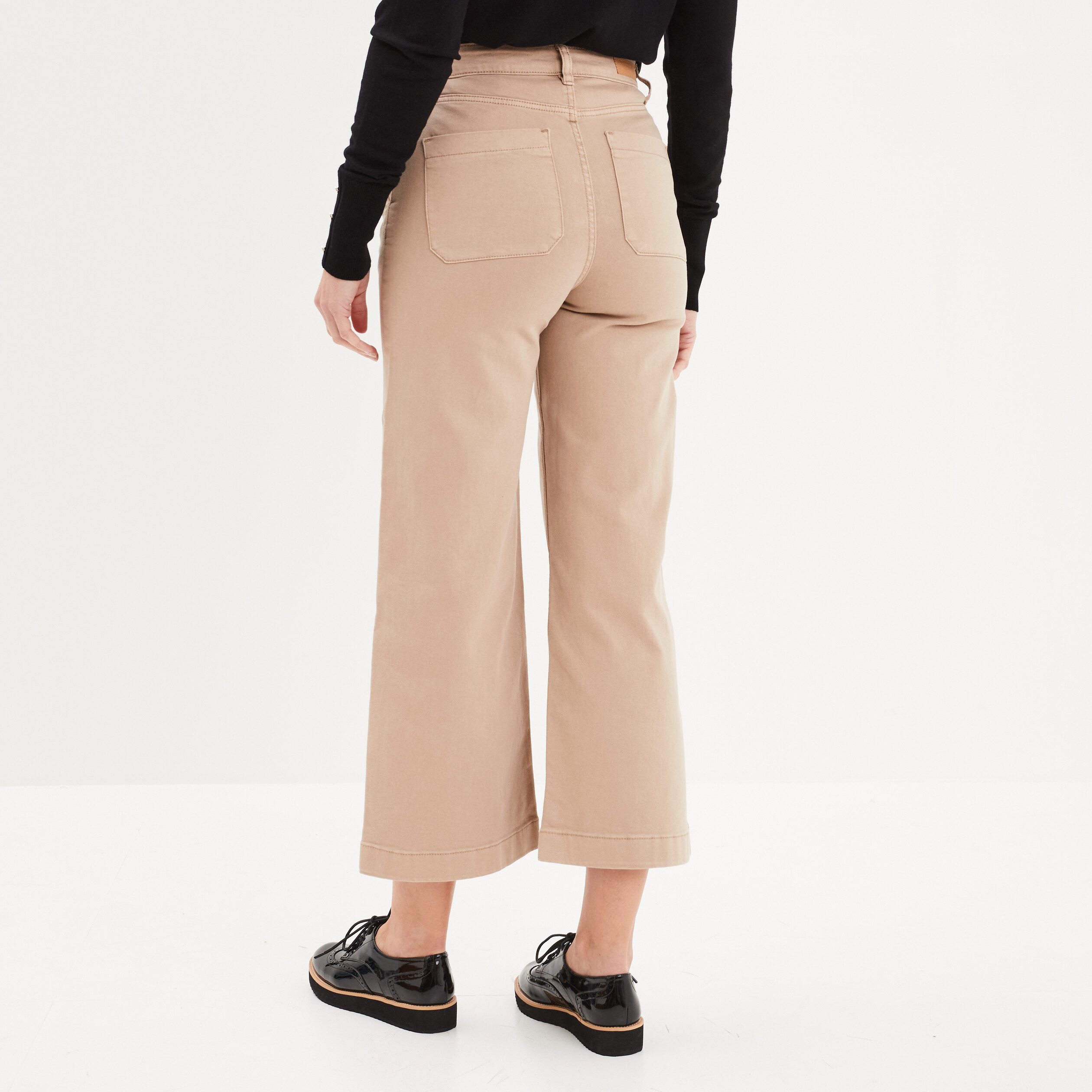 pantalon jambe large 78eme liberto beige femme Pantalon jambe large 7/8ème Liberto beige femme
