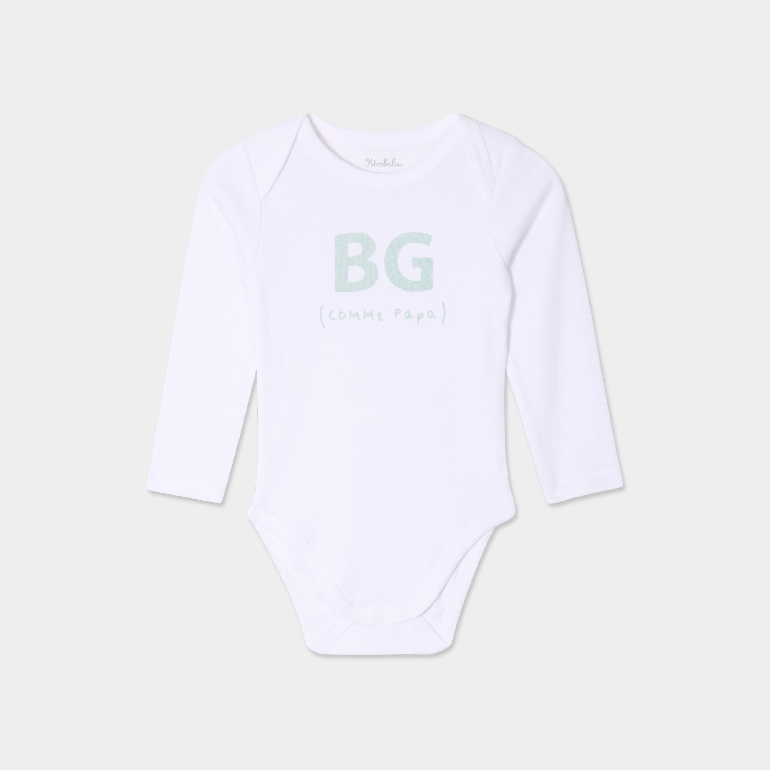 Body US en coton effet velours blanc b&eacute;b&eacute;