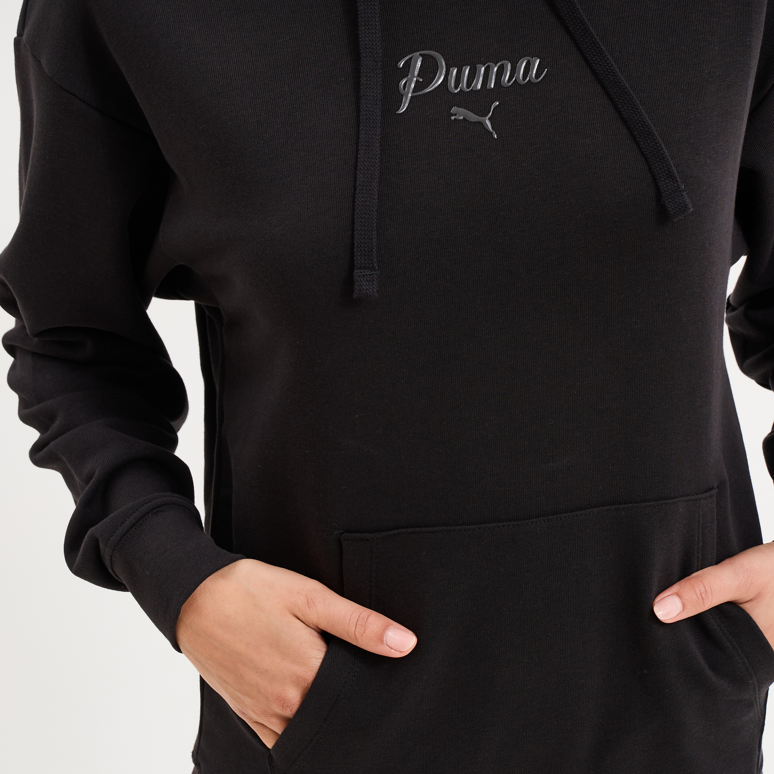 Sweat hoodie 1 poche &agrave; capuche Puma noir femme