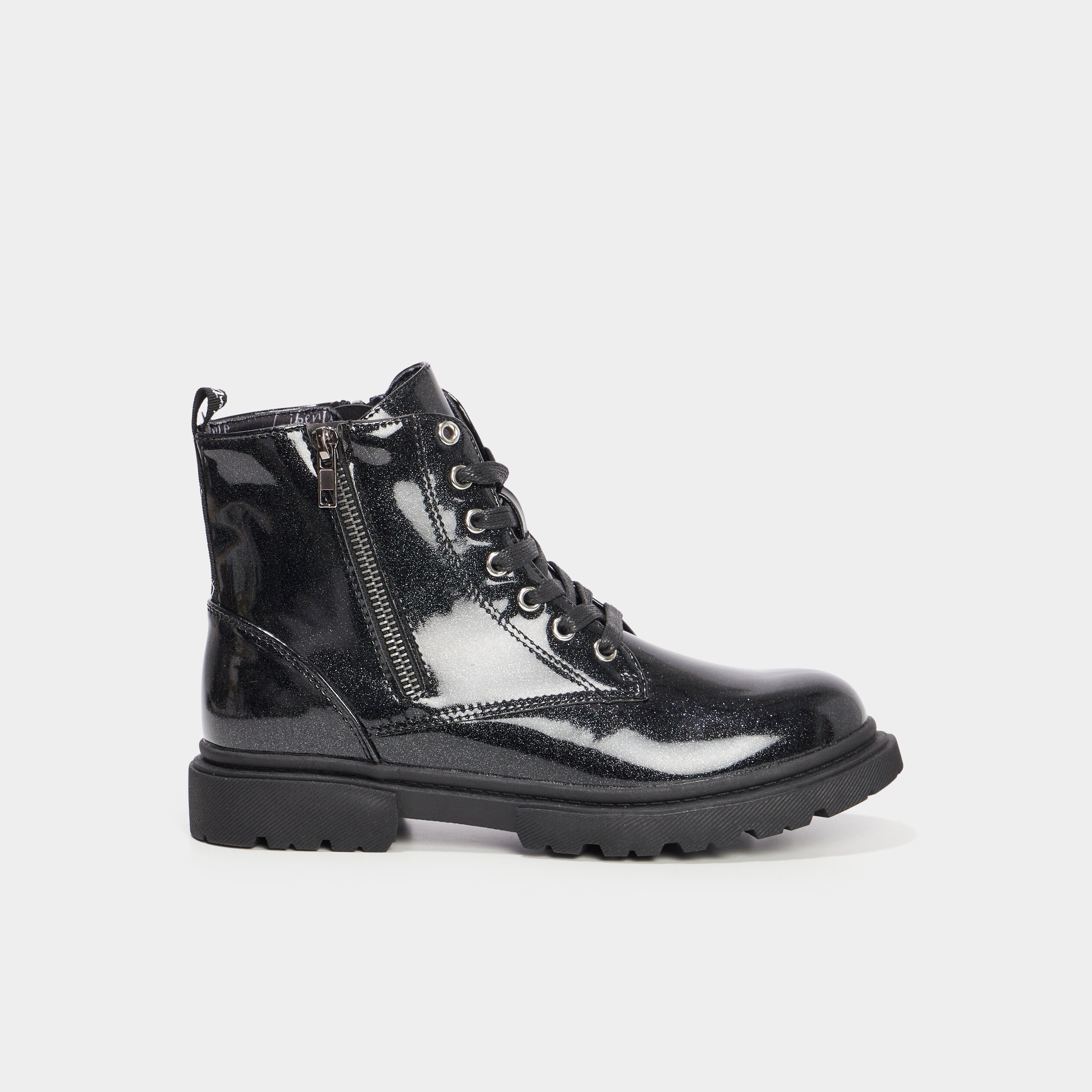 Bottes Perles Bottines A Sangles Chaussure Femme Bottines Noires - Main Image