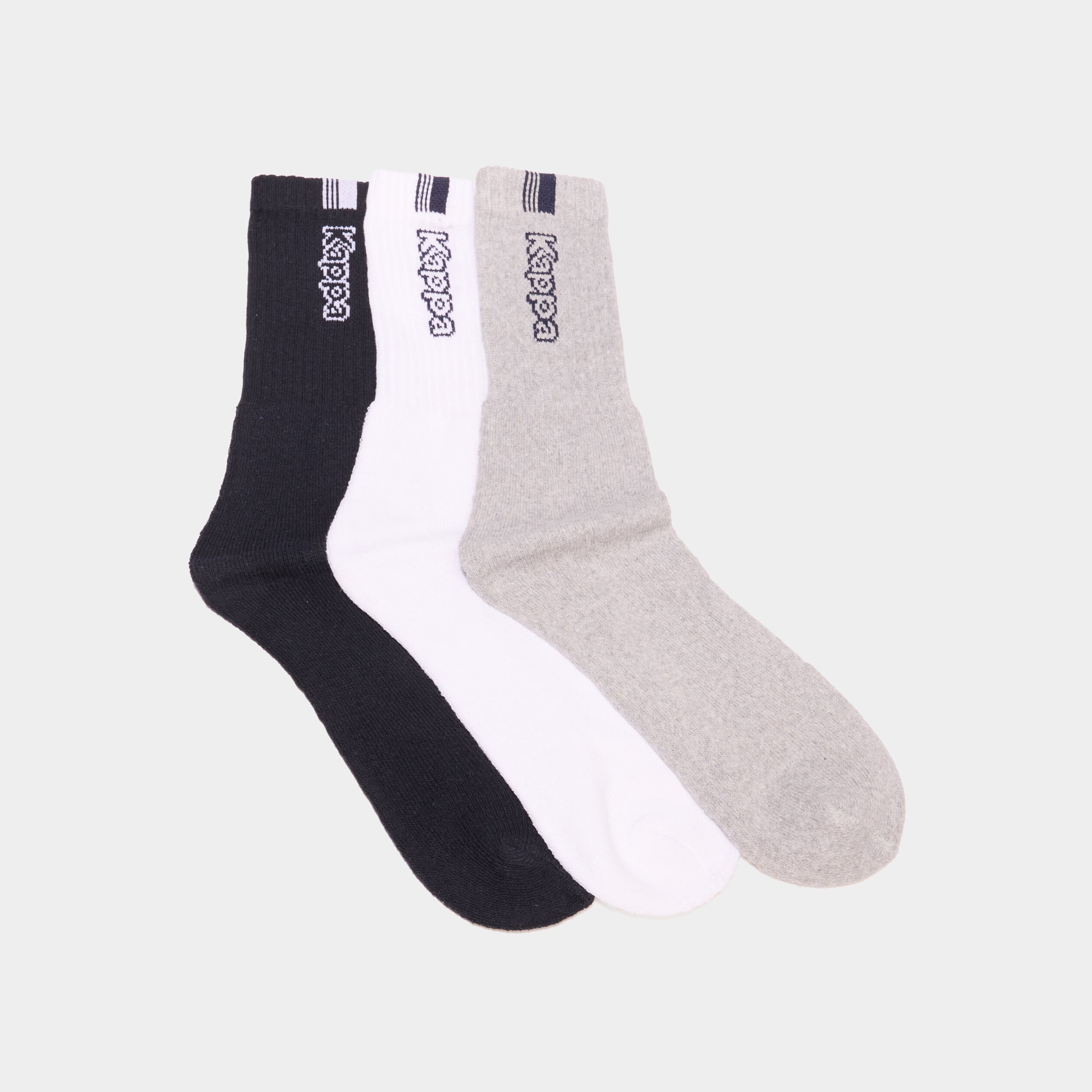 Lot 3 paires chaussettes sport Kappa bleu marine homme