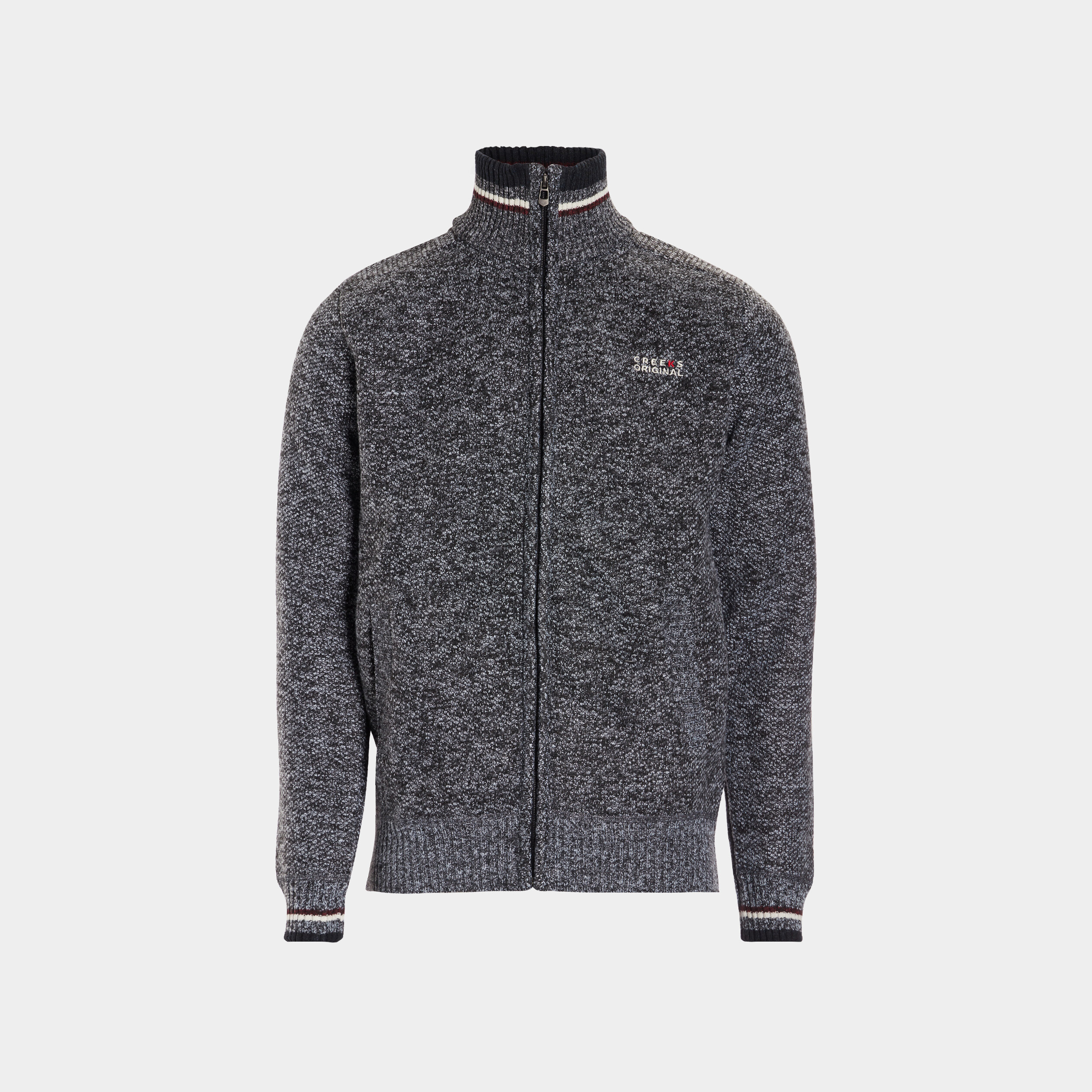 gilet zippe creeks gris fonce homme Gilet zippé Creeks gris foncé homme