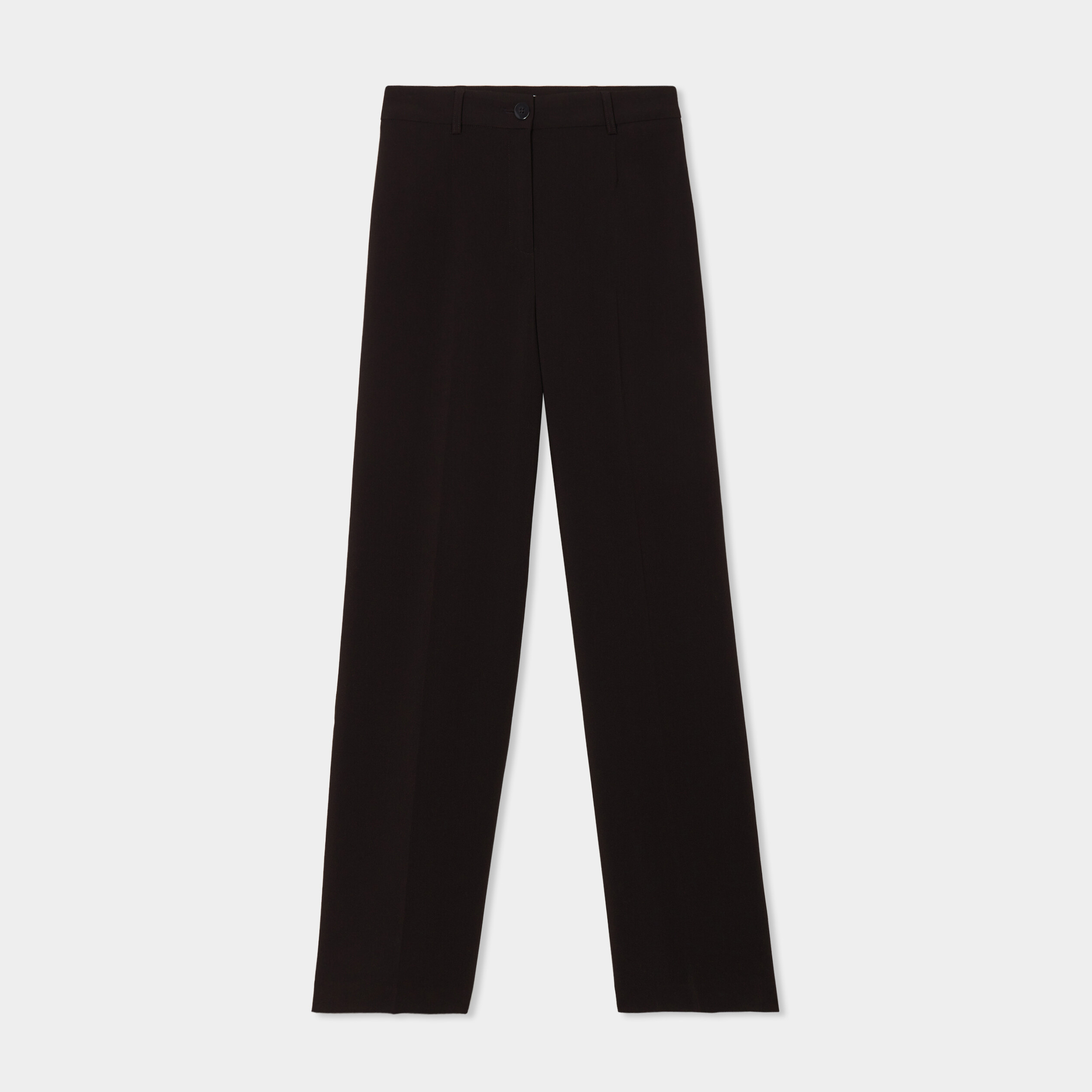 pantalon droit taille haute noir femme Pantalon droit taille haute noir femme