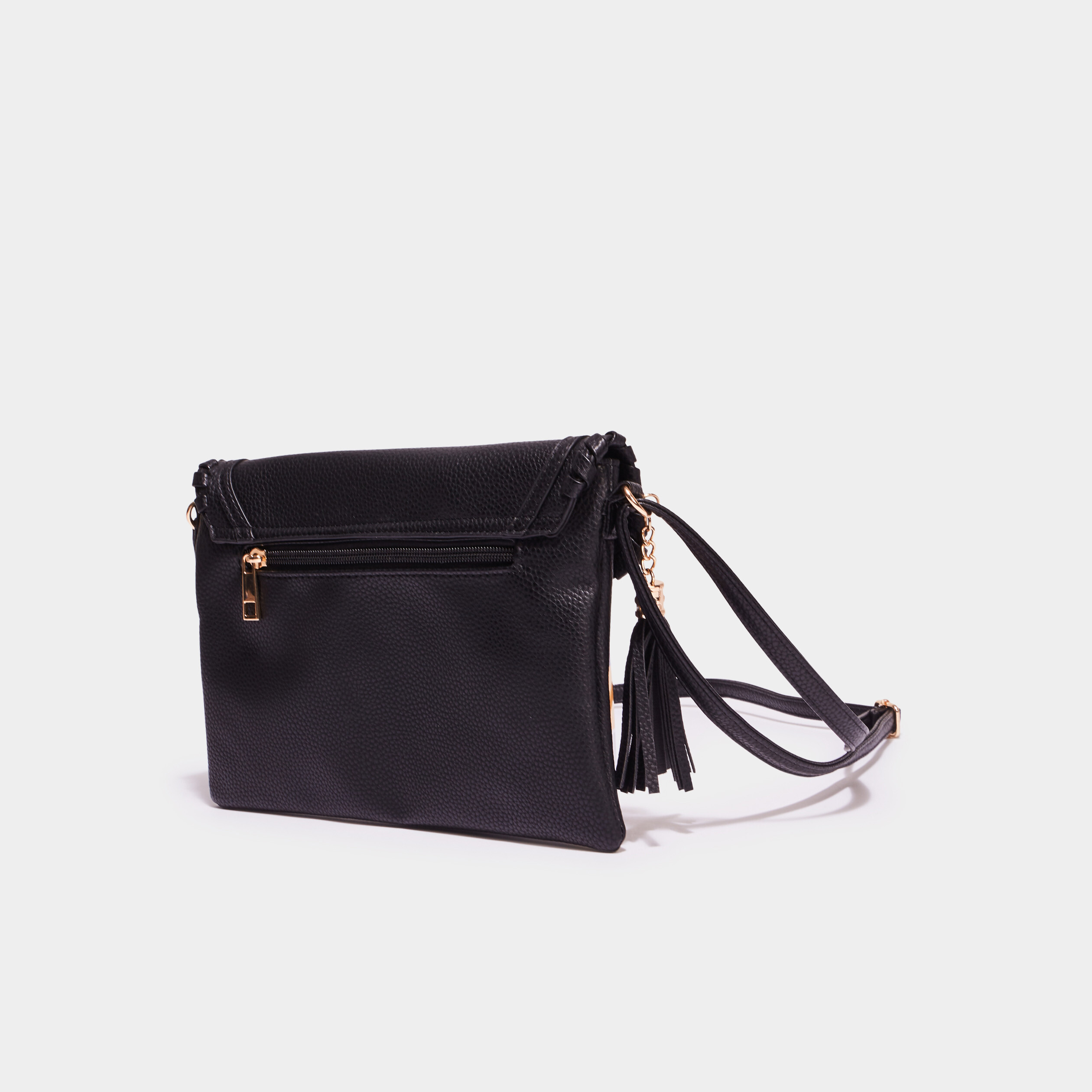 sac a rabat en bandouliere noir femme Sac à rabat en bandoulière noir femme