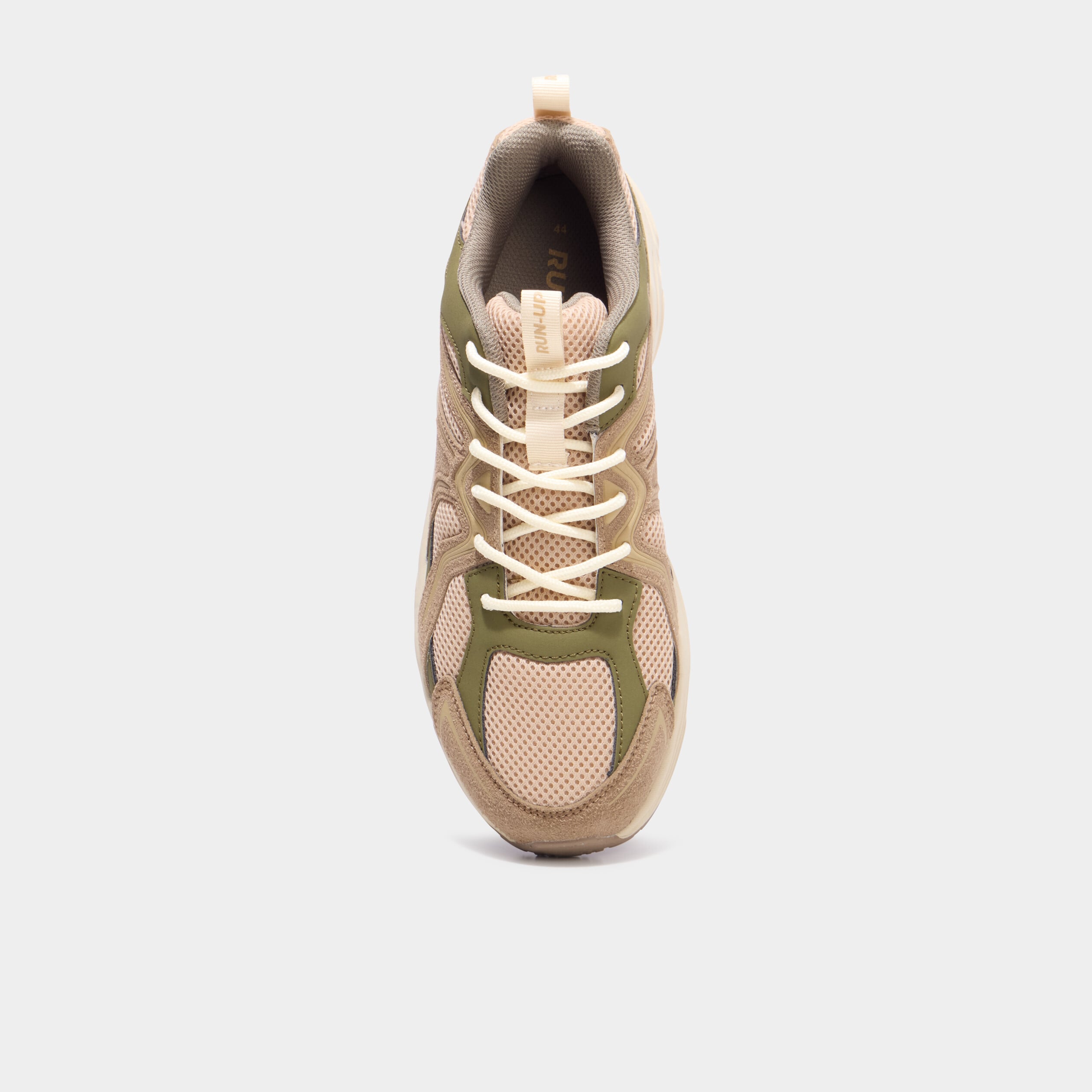 Baskets running &agrave; lacets sable homme