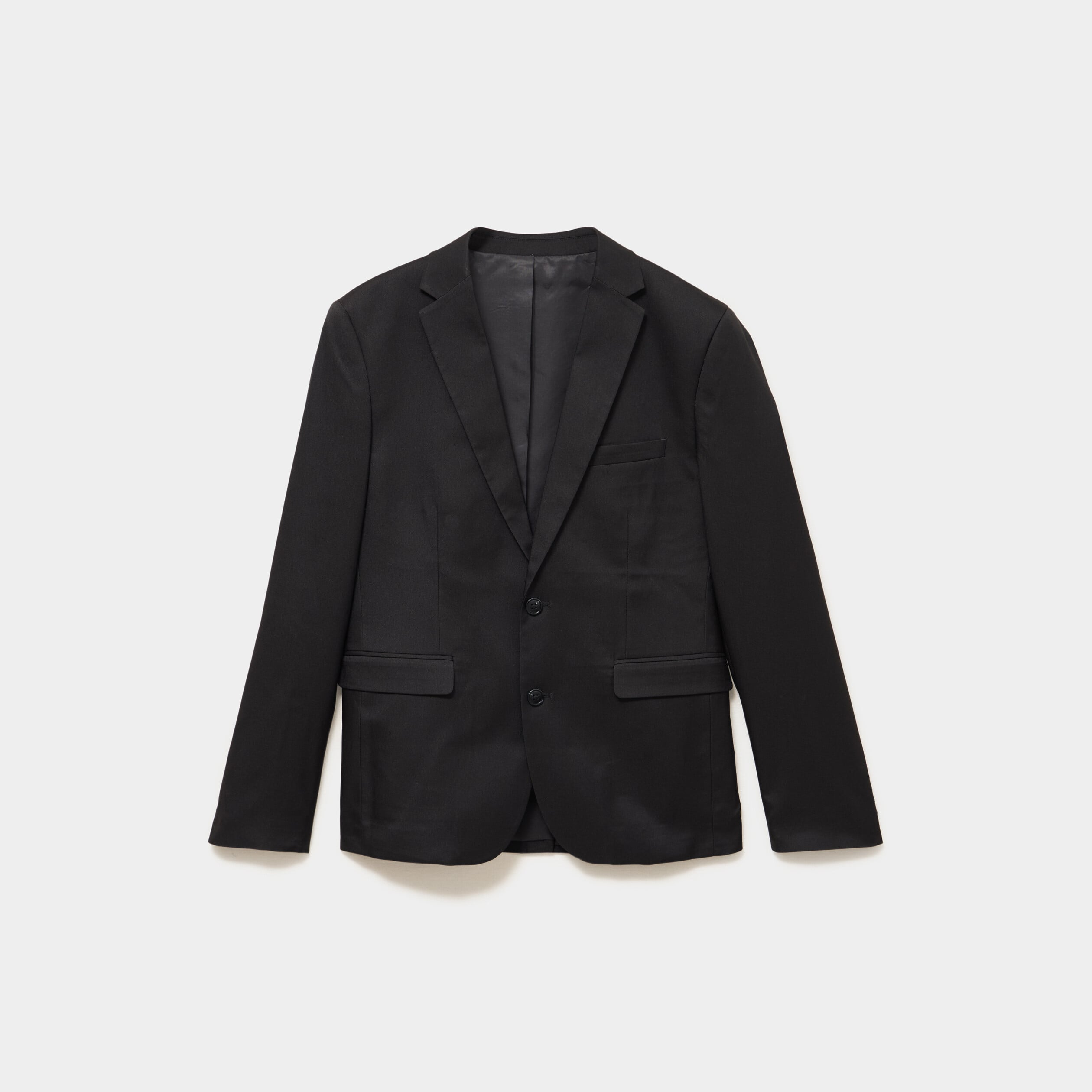 Veste blazer costume manches longues noir homme