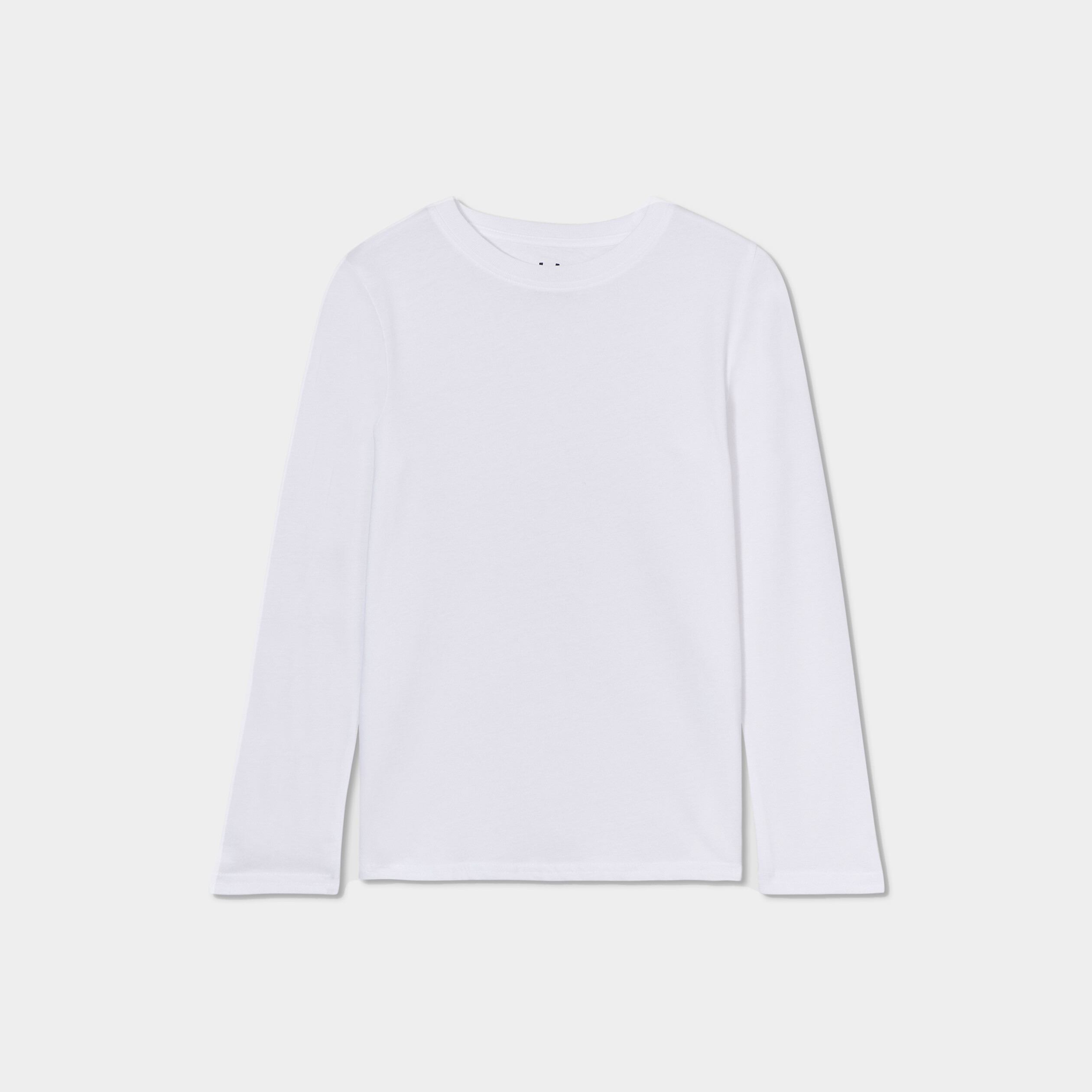 T-shirt manches longues blanc gar&ccedil;on