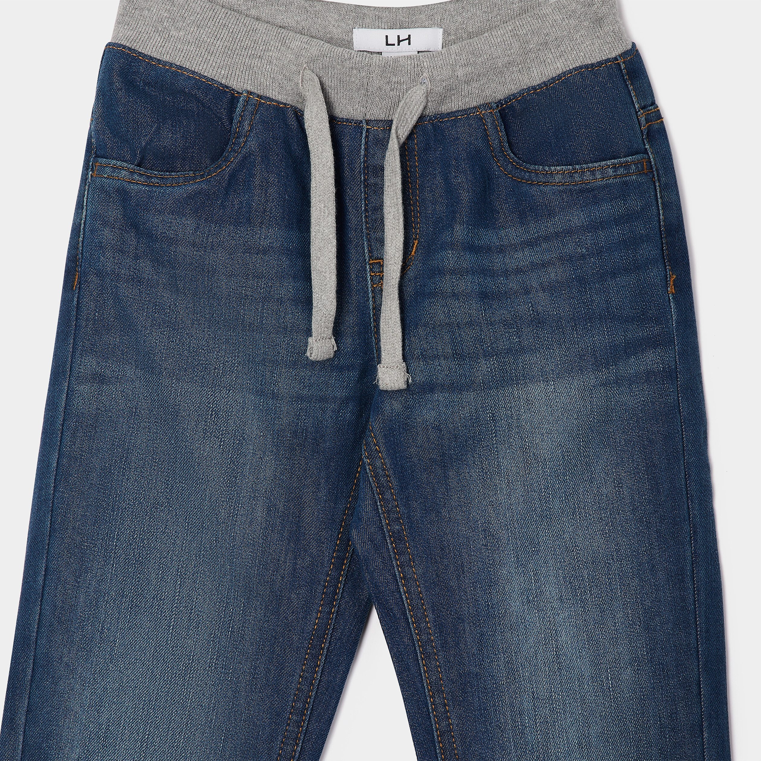 Jeans regular taille ajustable denim stone gar&ccedil;on