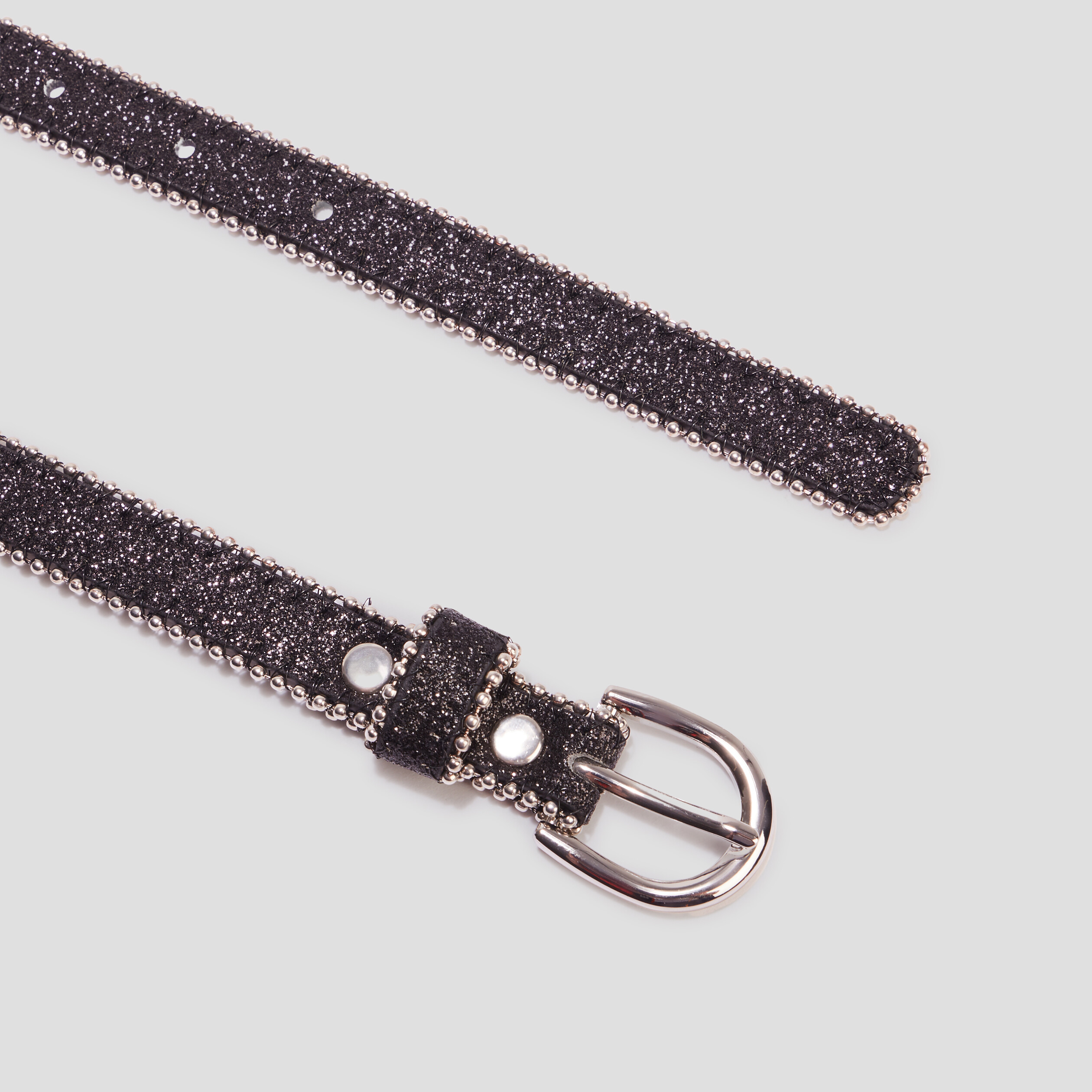 ceinture a paillettes noir mixte Ceinture à paillettes noir mixte