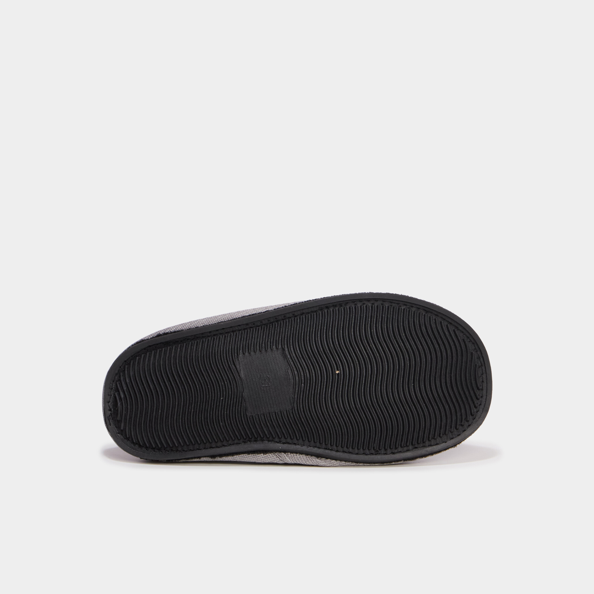Chaussons effet velours gris clair gar&ccedil;on