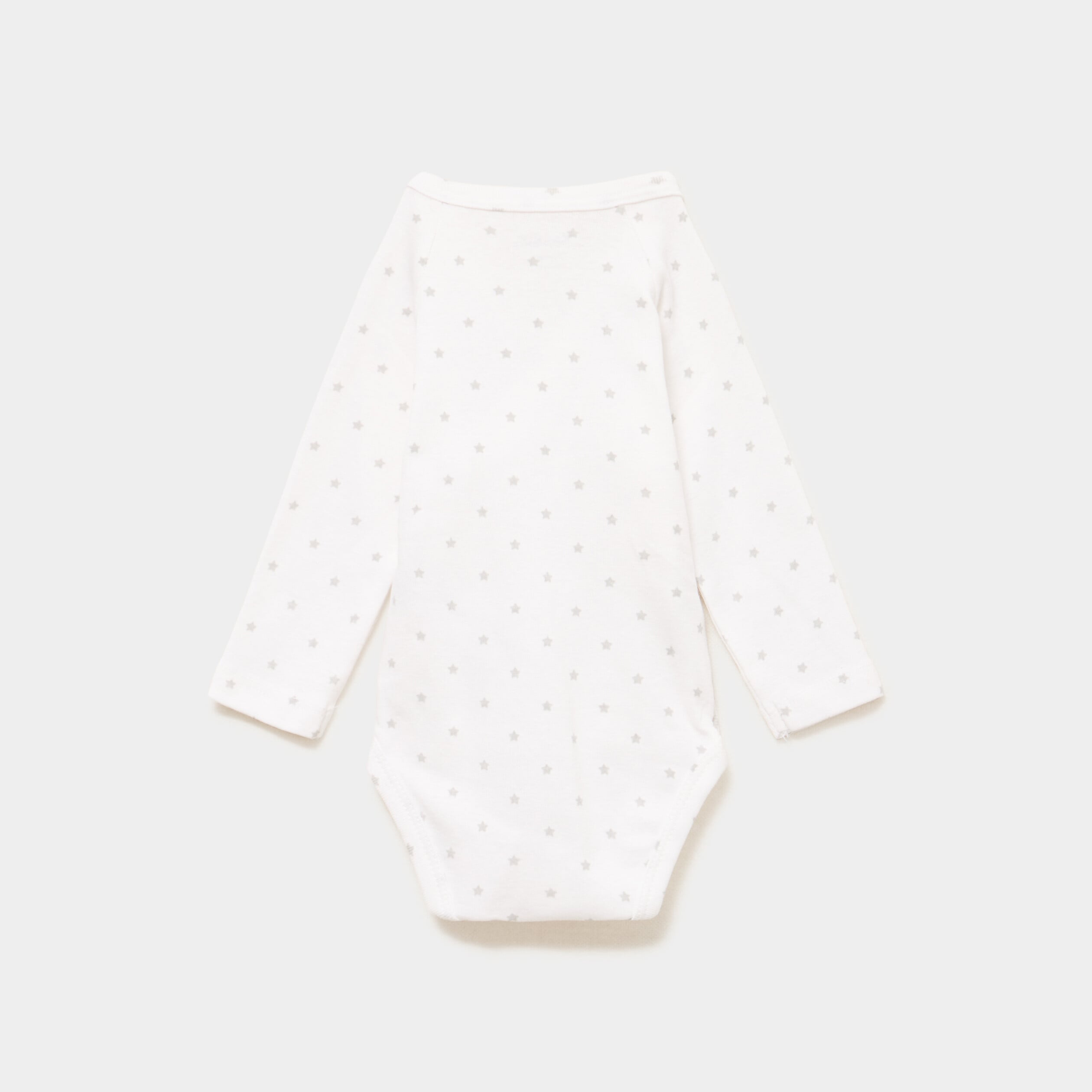 Lot 3 bodies crois&eacute;s manches longues blanc b&eacute;b&eacute;
