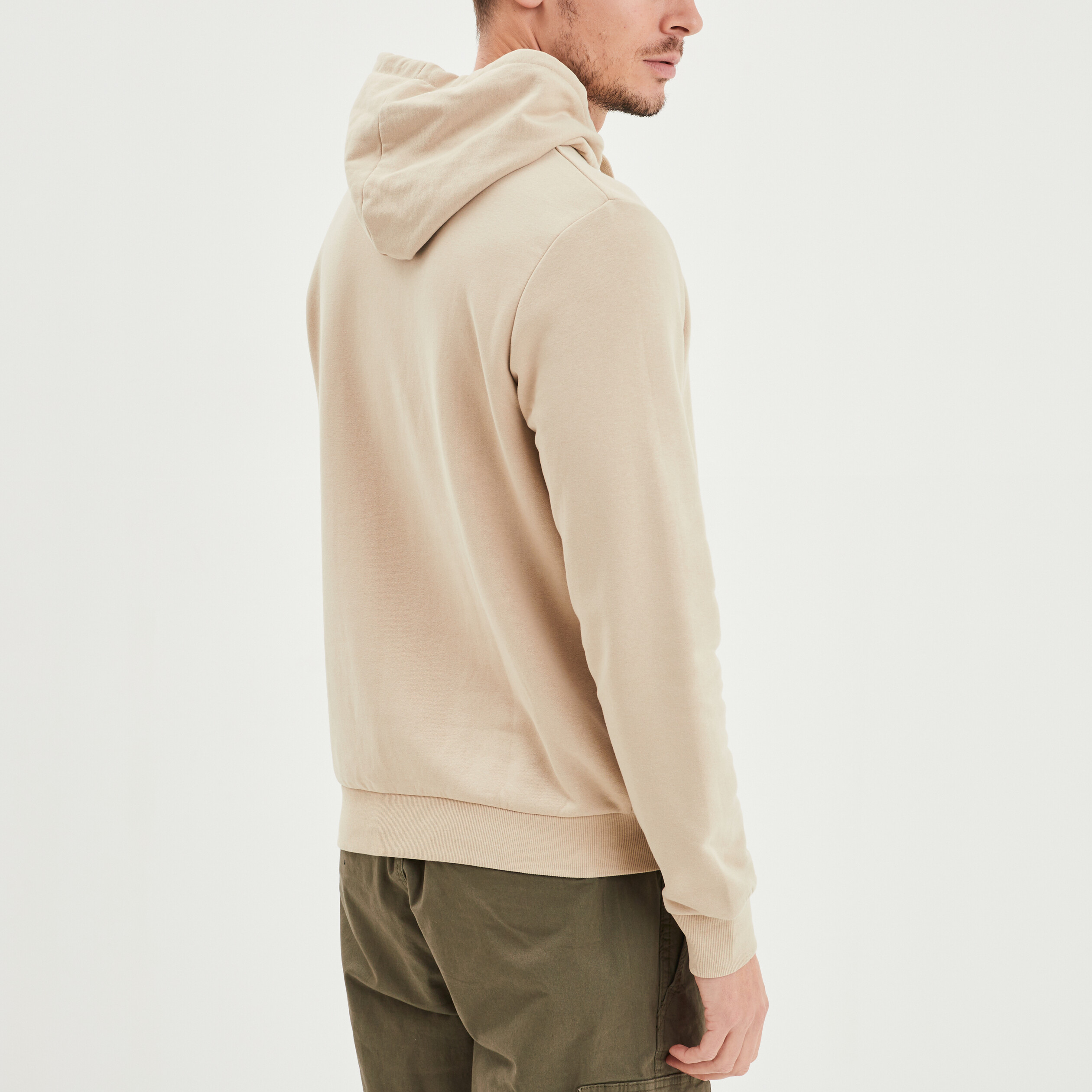 Sweat à Capuche Redbridge M2157 Homme - Coupe Moulante Logo R Bandes