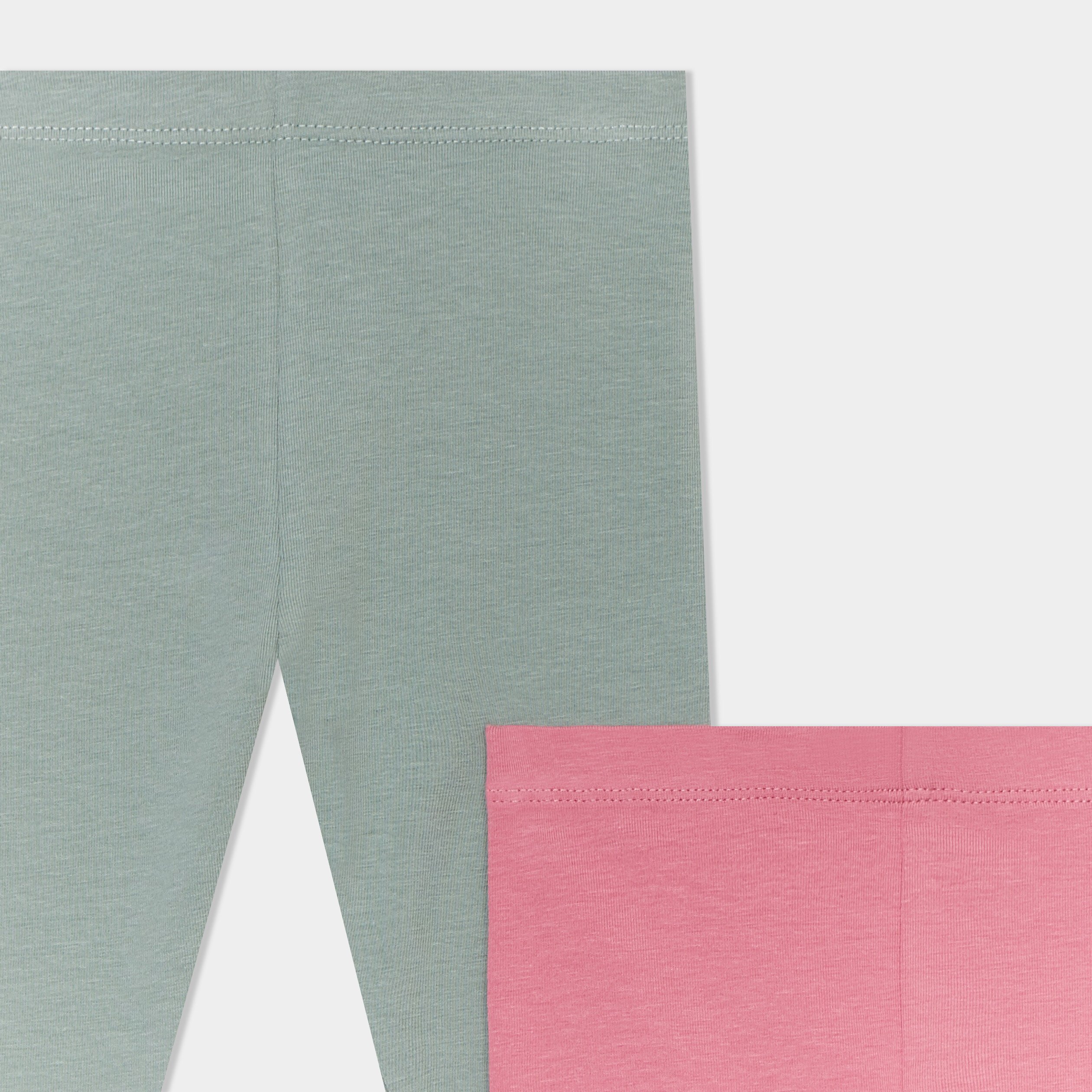 lot 2 leggings coton vieux rose bebef Lot 2 leggings coton vieux rose bébé fille