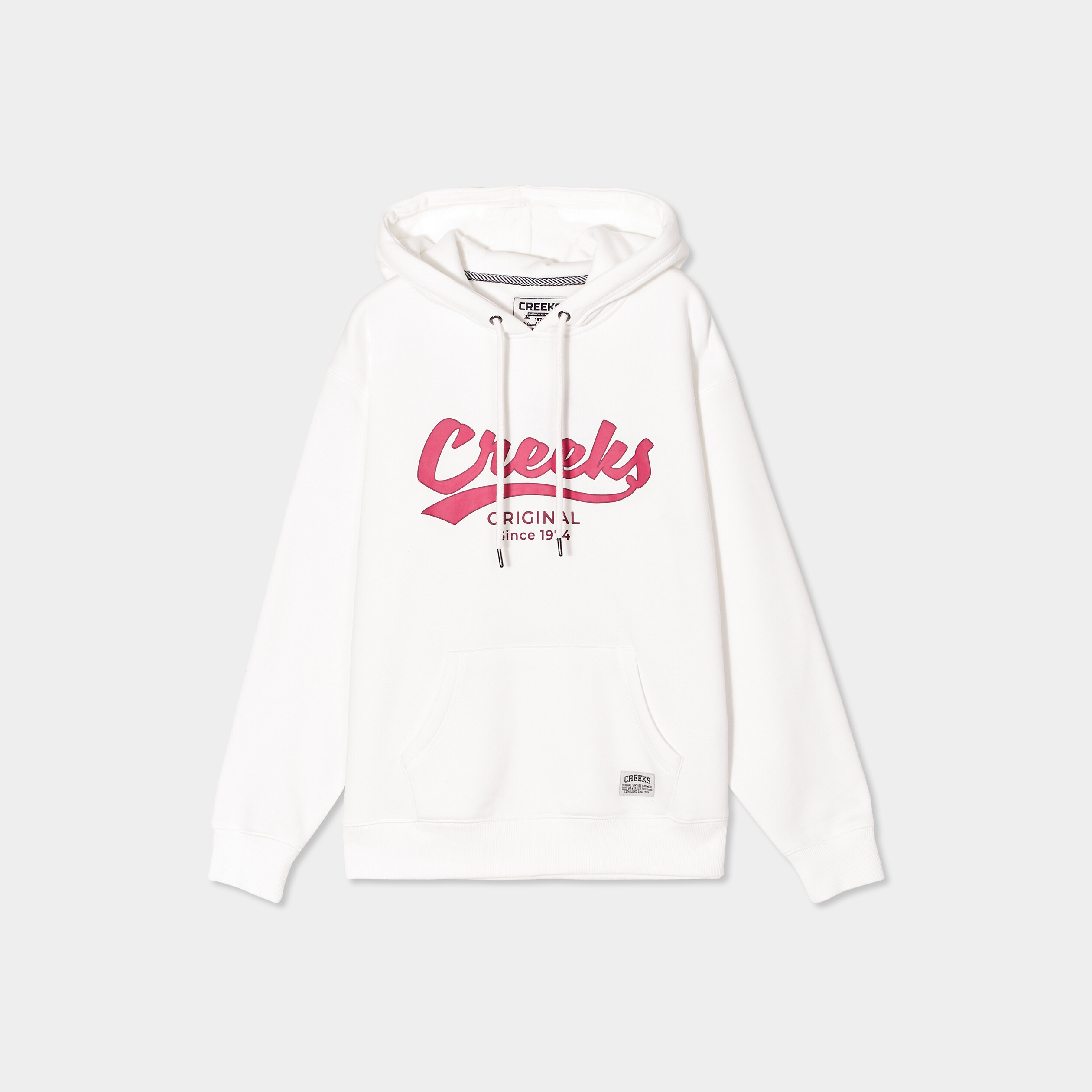 sweat a capuche hoodie creeks original blanc femme Sweat à capuche hoodie Creeks Original blanc femme
