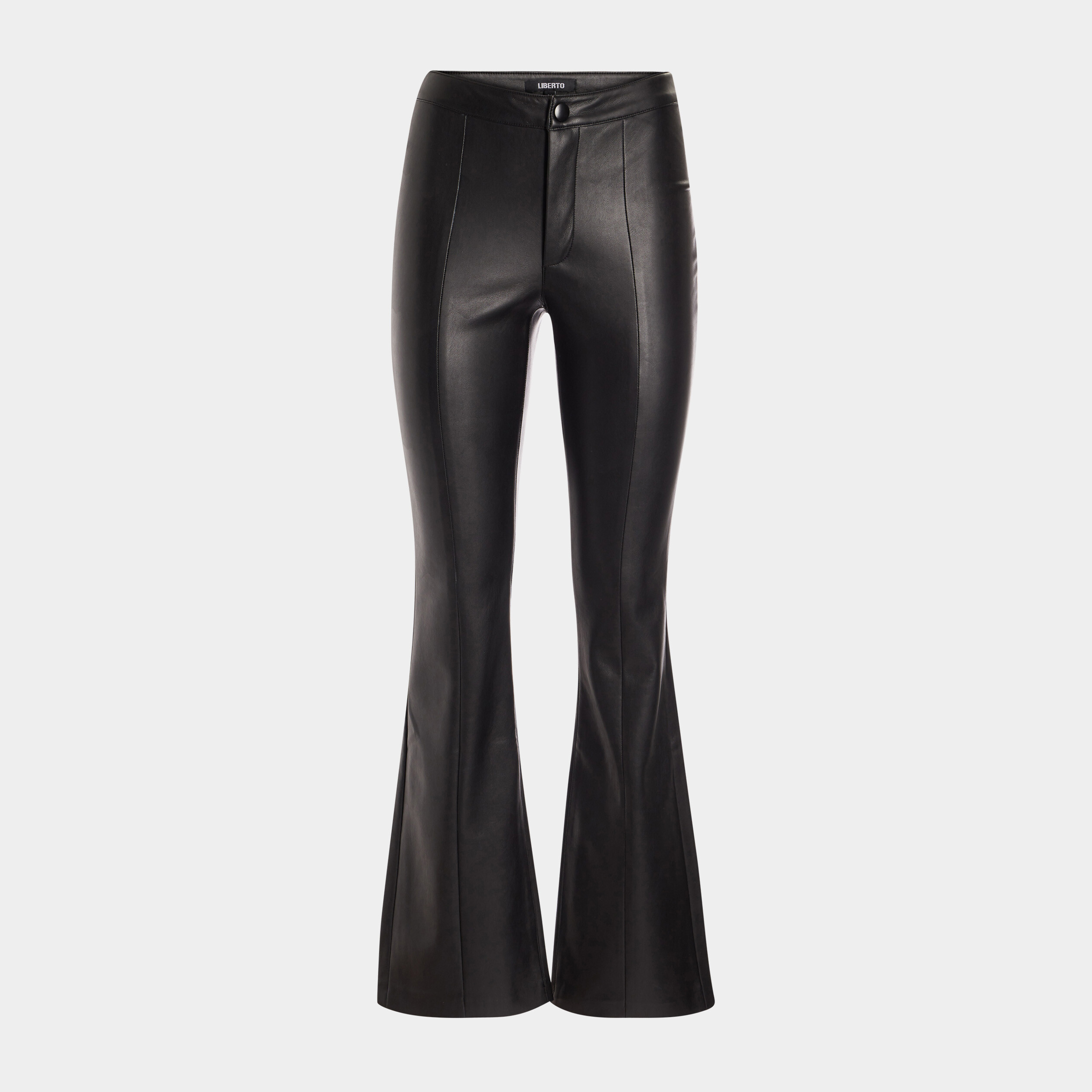 Pantalon cuir on sale flare