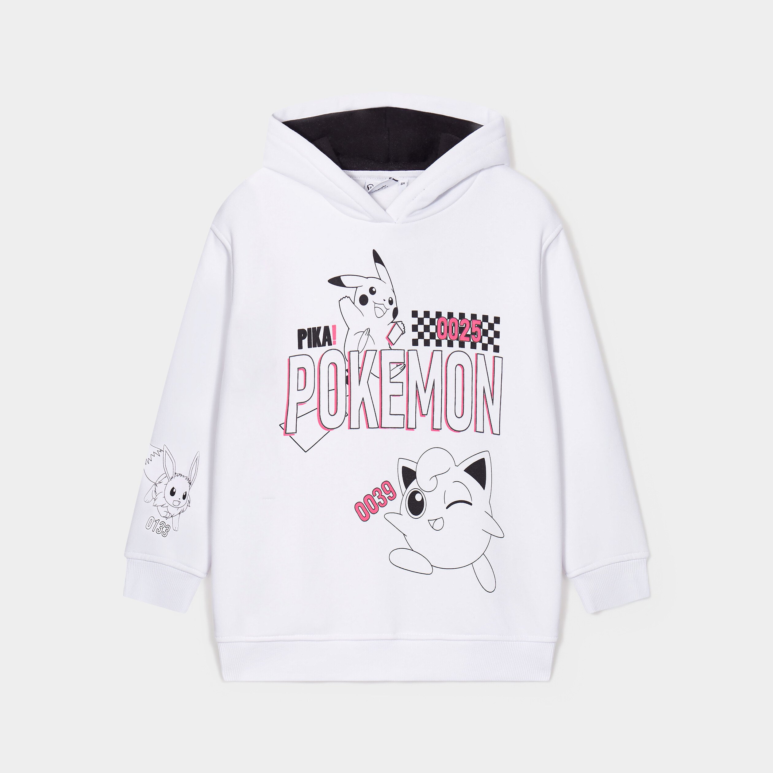 Sweat à capuche hoodie Pokémon Rondoudou blanc fille