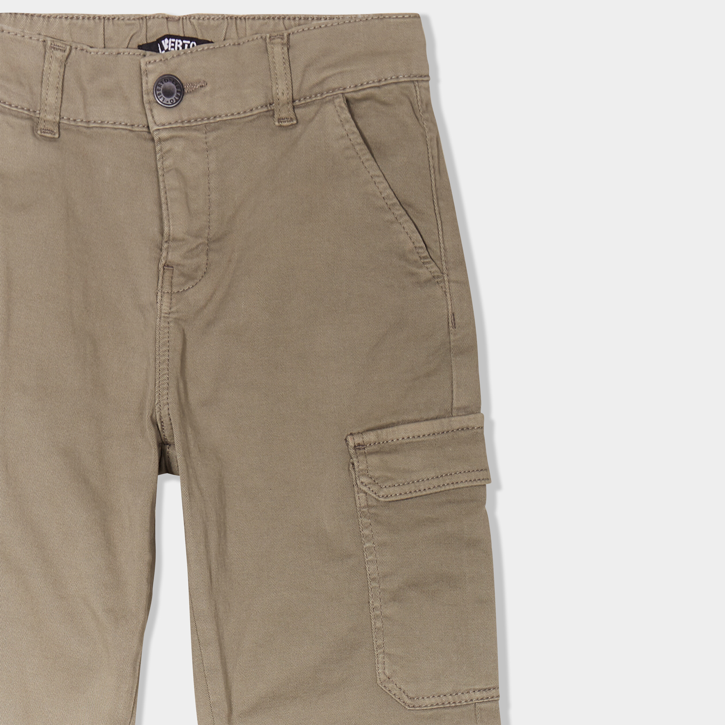 Pantalon battle coton Liberto vert kaki fille