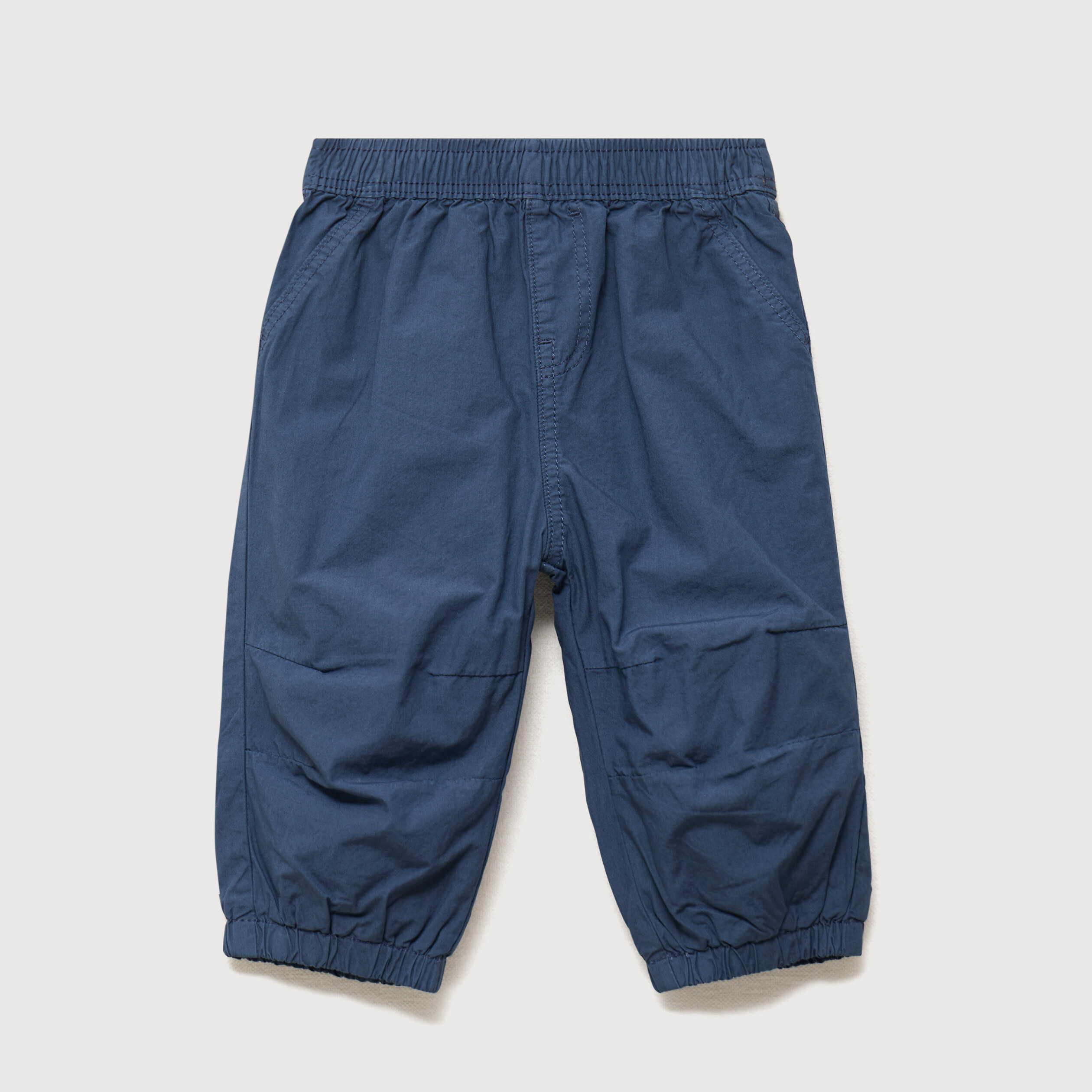 Pantalon jogger doubl&eacute; coton bleu marine b&eacute;b&eacute; gar&ccedil;on