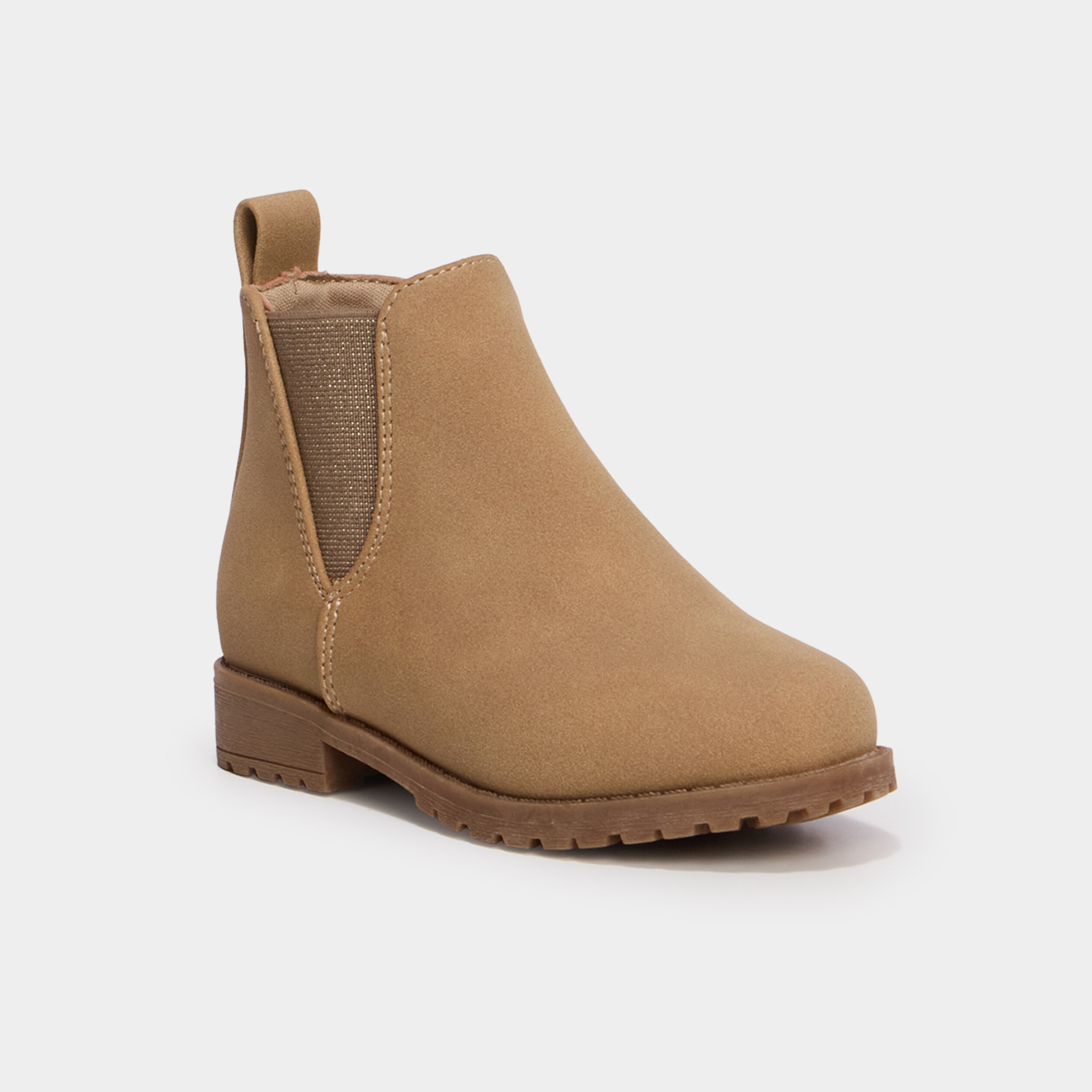 Boots chelsea zipp&eacute;es sable fille