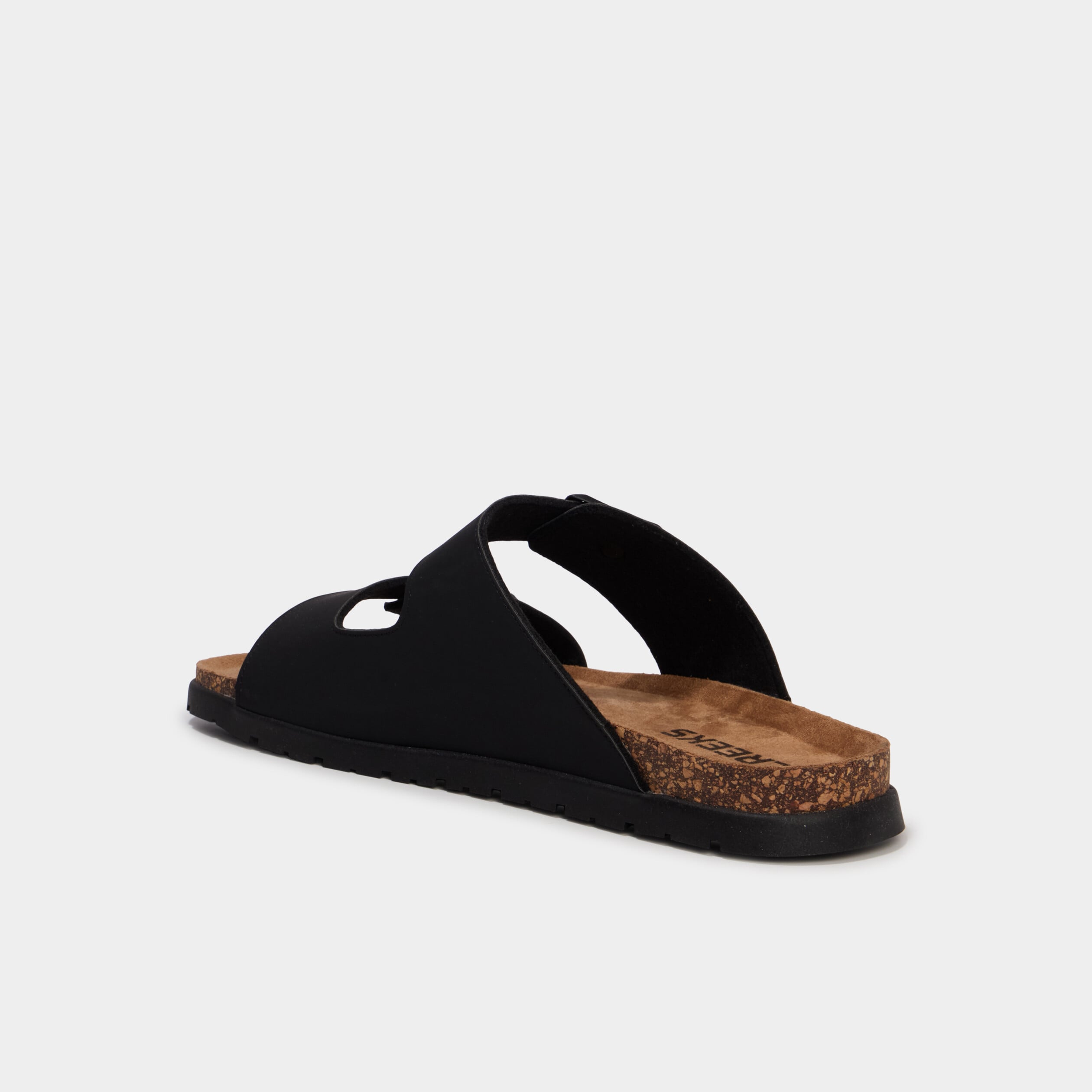 Sandales &agrave; boucles noir homme