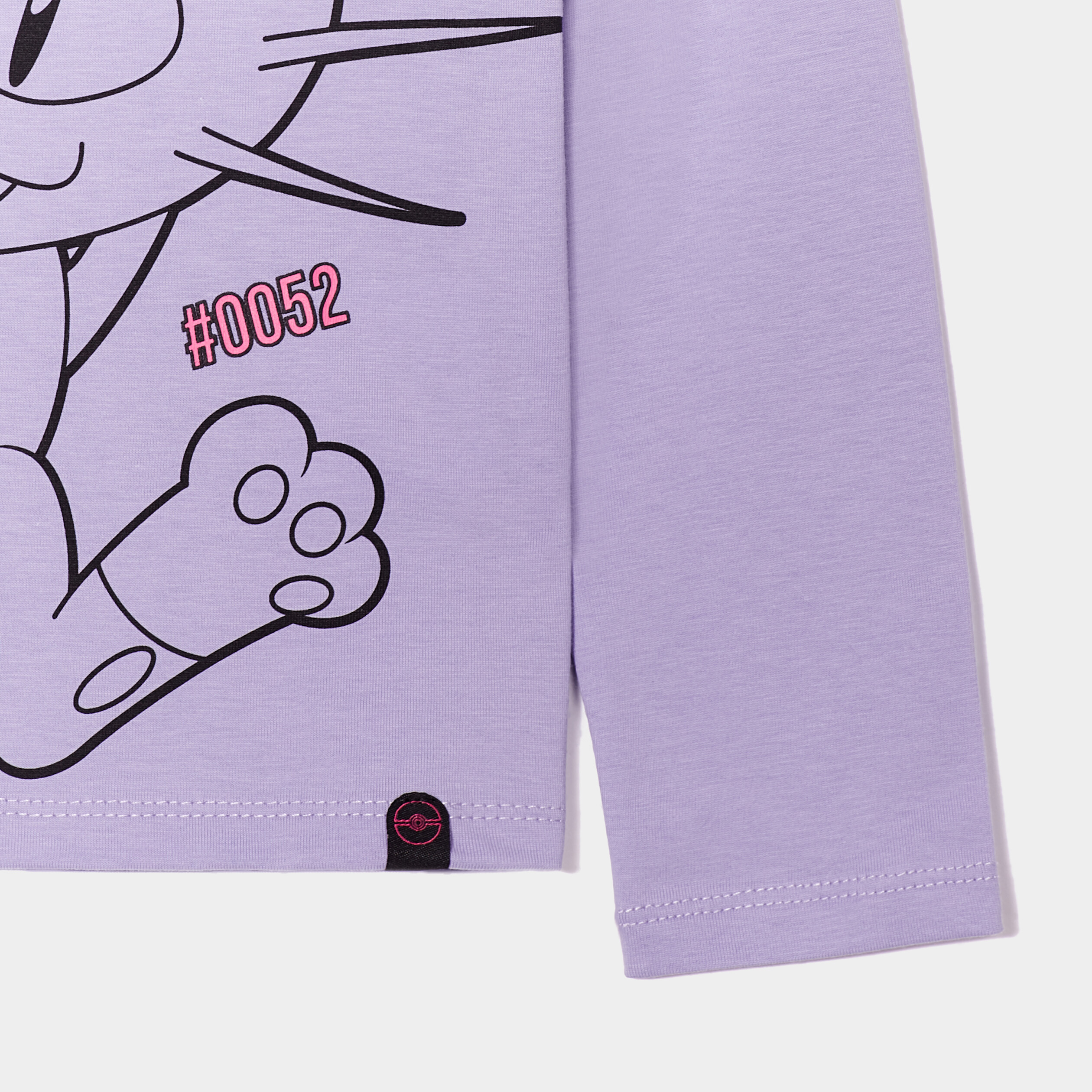 t shirt manches longues pokemon miaouss parme fille T-shirt manches longues Pokémon Miaouss parme fille