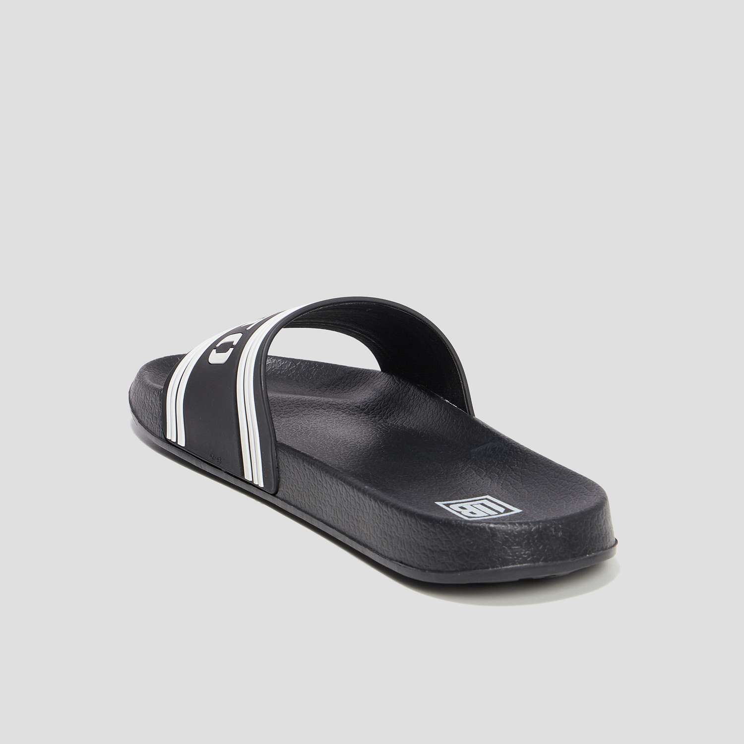 Mules plates noir homme
