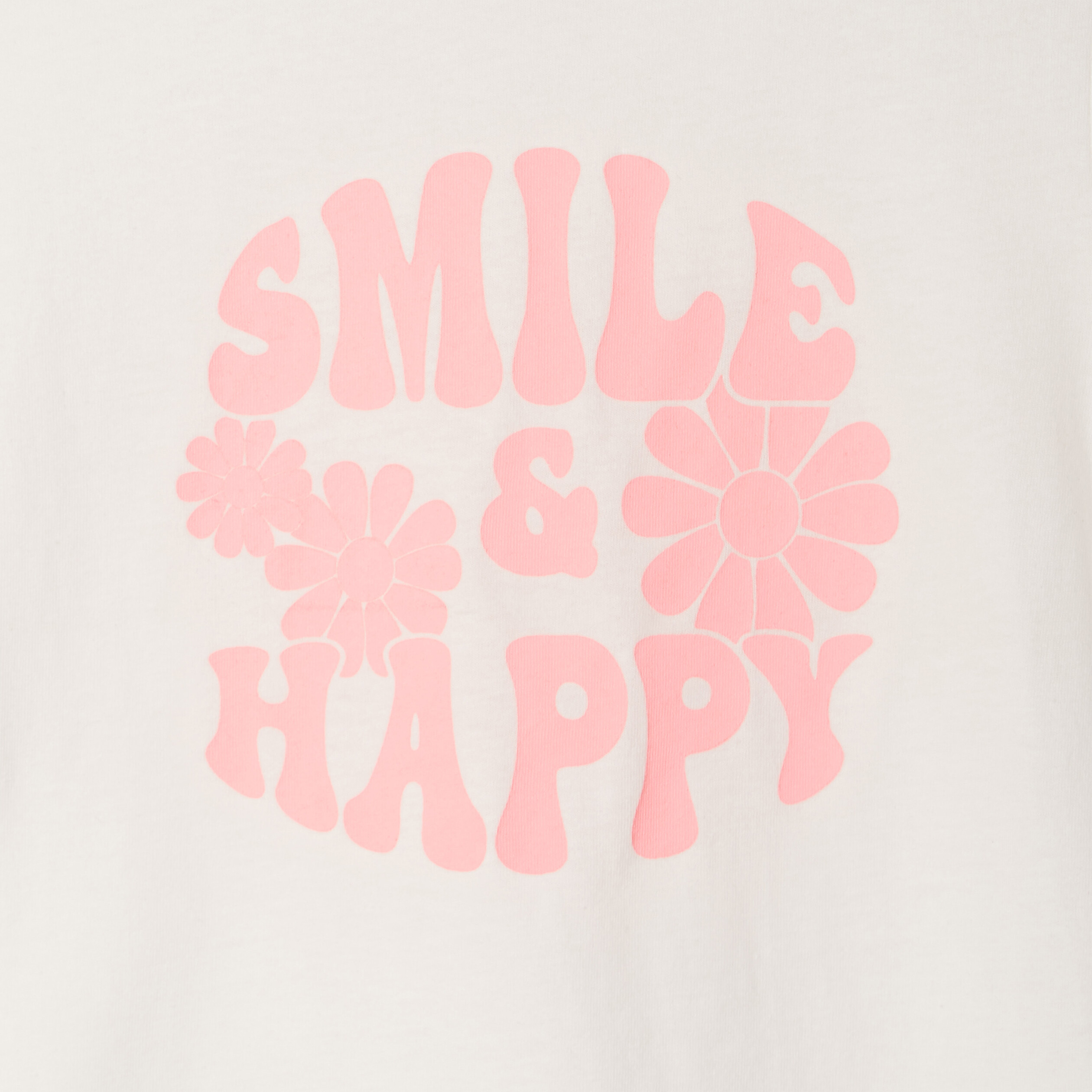 t shirt a manches courtes ecru fille T-shirt à manches courtes ecru fille