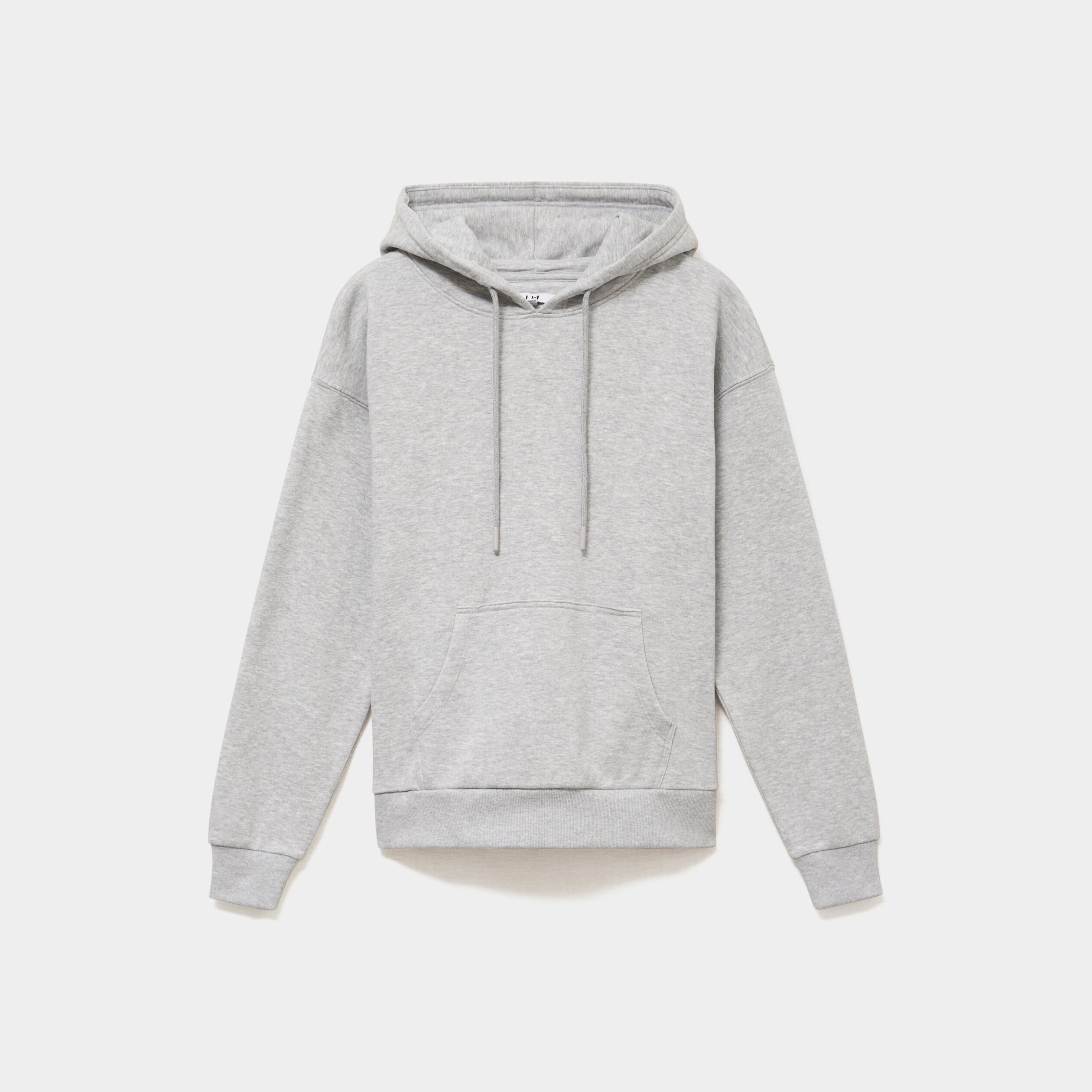 Sweat hoodie 1 poche &agrave; capuche gris clair femme