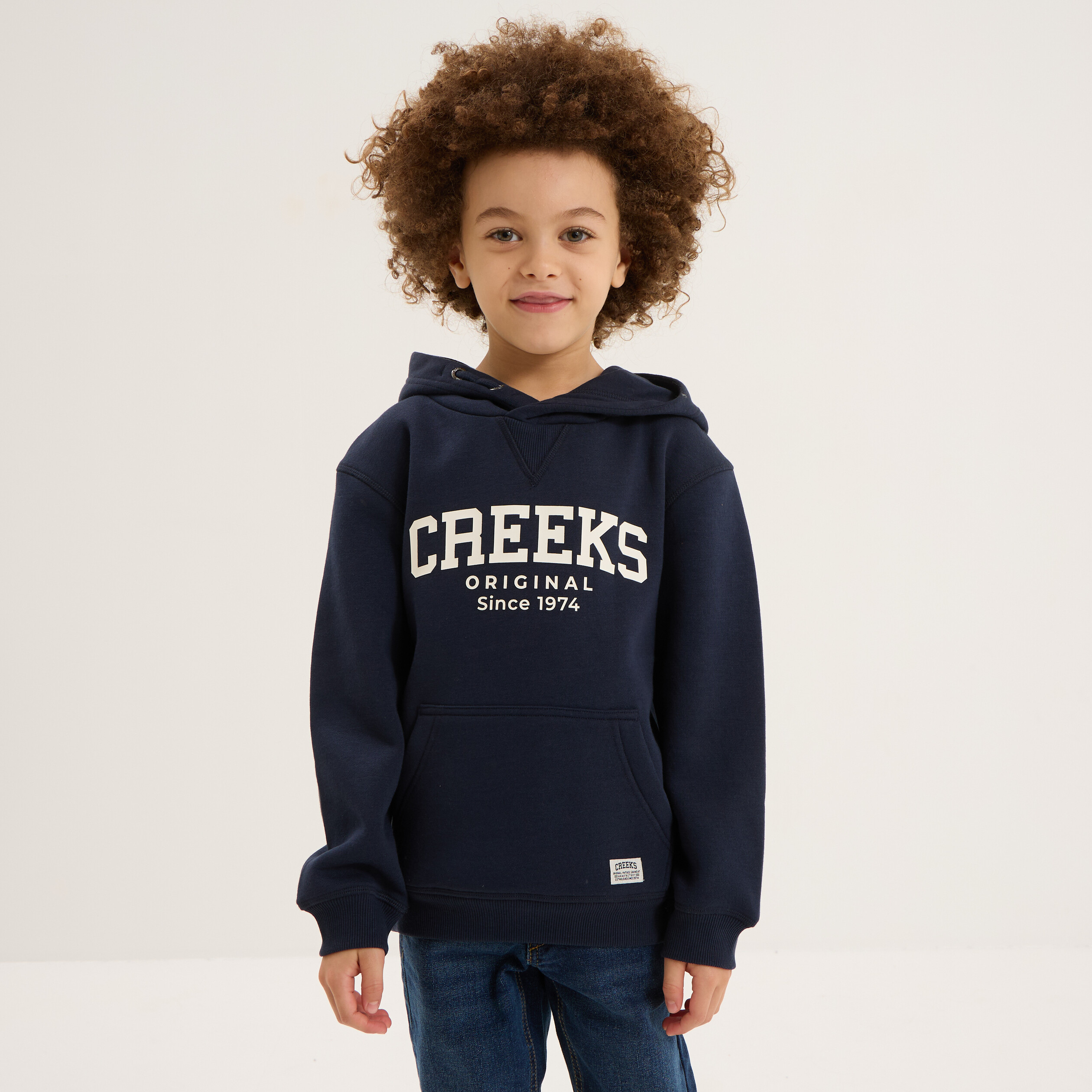 sweat hoodie oversize a capuche bleu marine garcon Sweat hoodie oversize à capuche bleu marine garçon