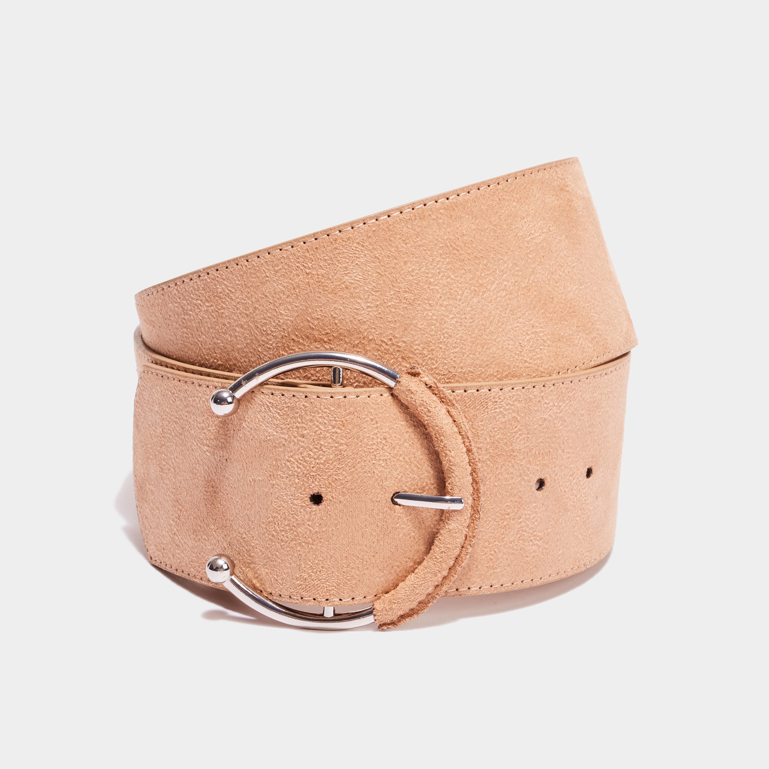 ceinture boucle large sable femme Ceinture boucle large sable femme