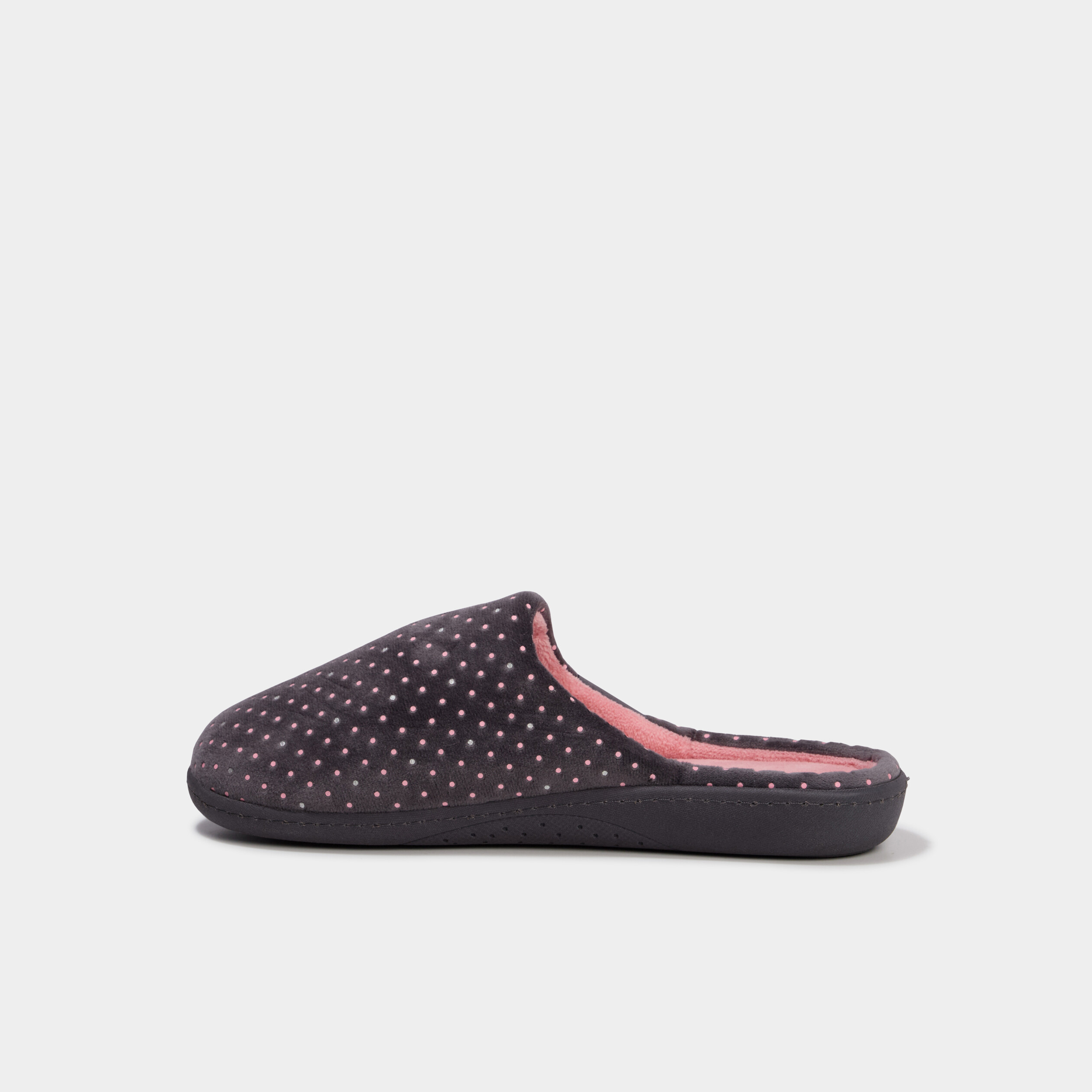Chaussons mules Isotoner rose femme