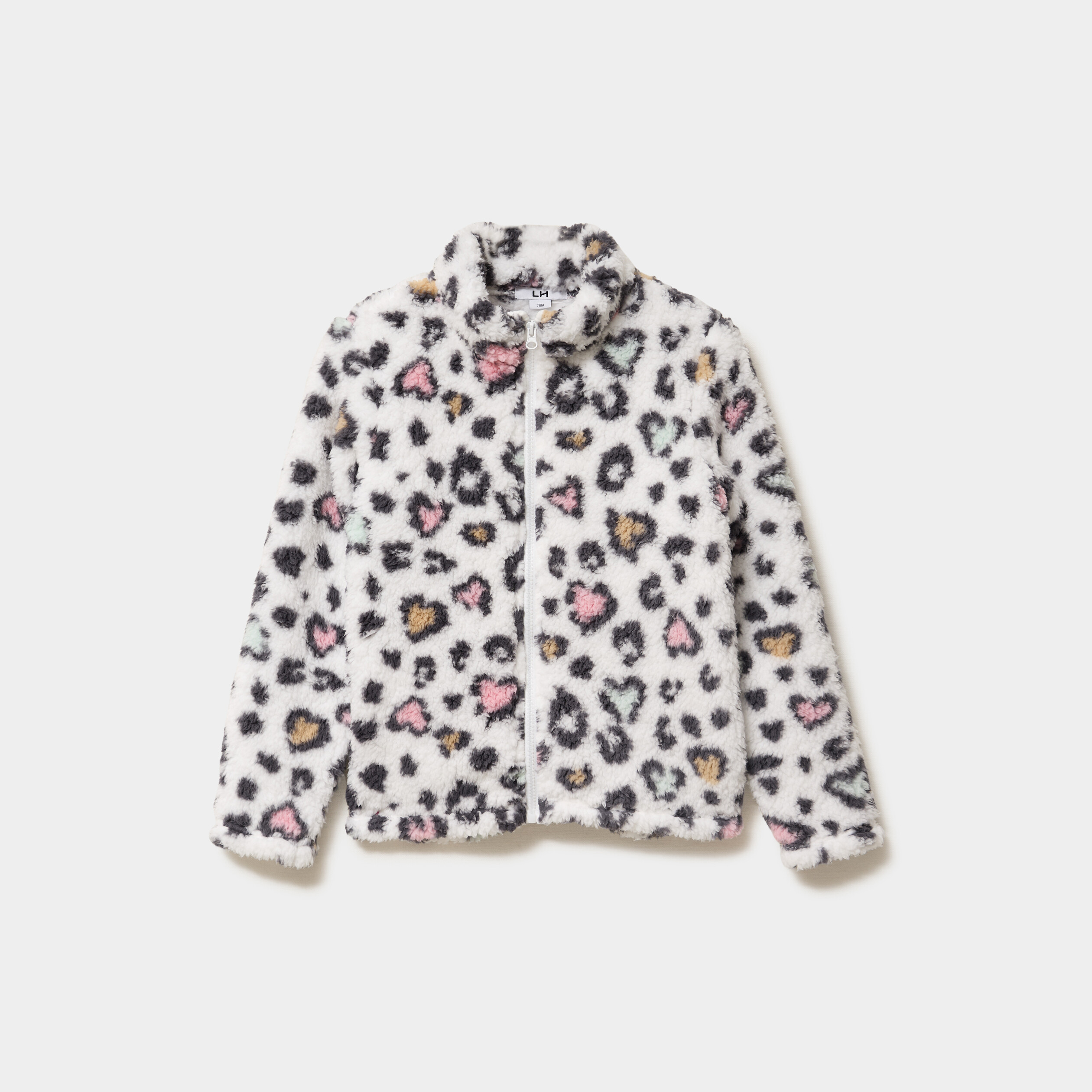 veste zippee effet polaire multicolore fille Veste zippée effet polaire multicolore fille
