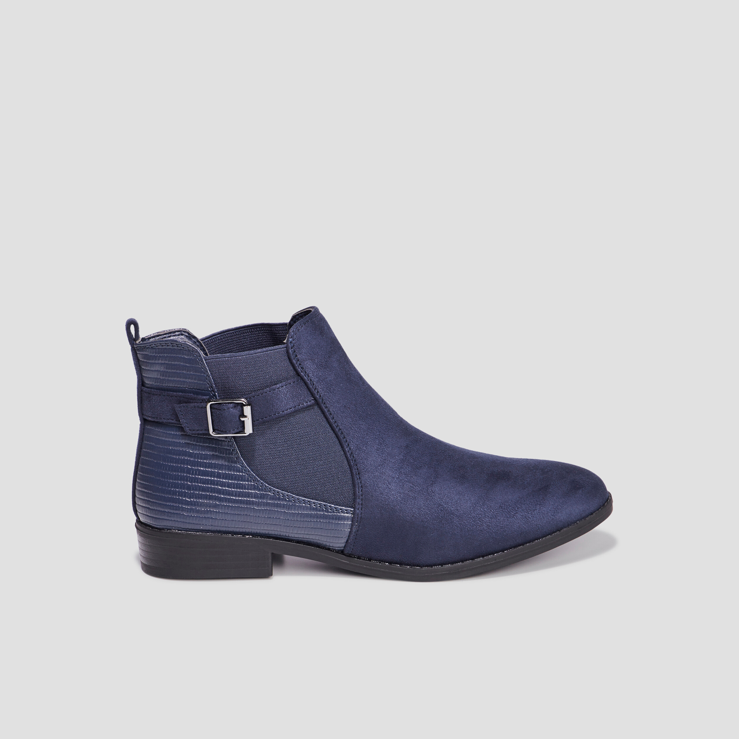 Bottines chelsea avec boucles bleu femme