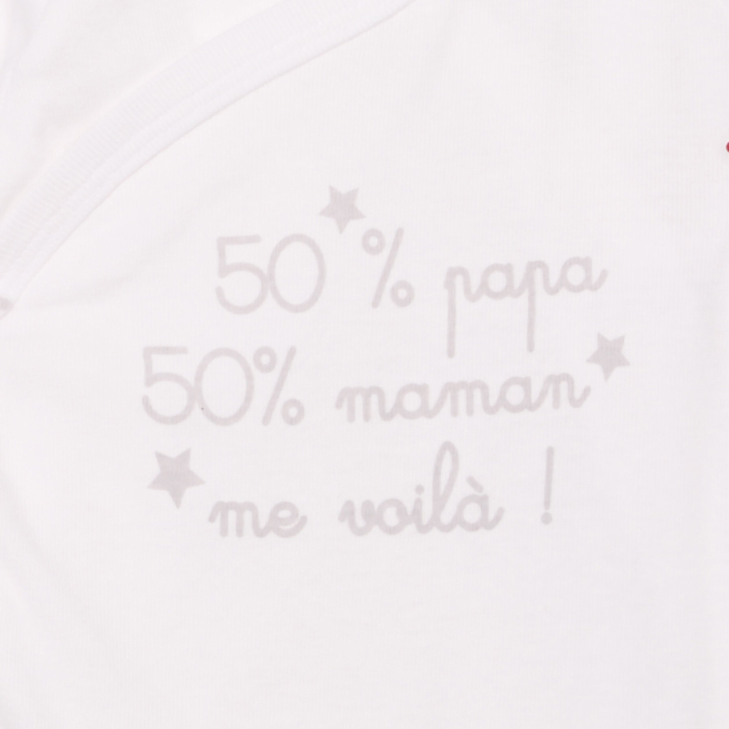 lot 3 bodies croises manches longues blanc bebe Lot 3 bodies croisés manches longues blanc bébé