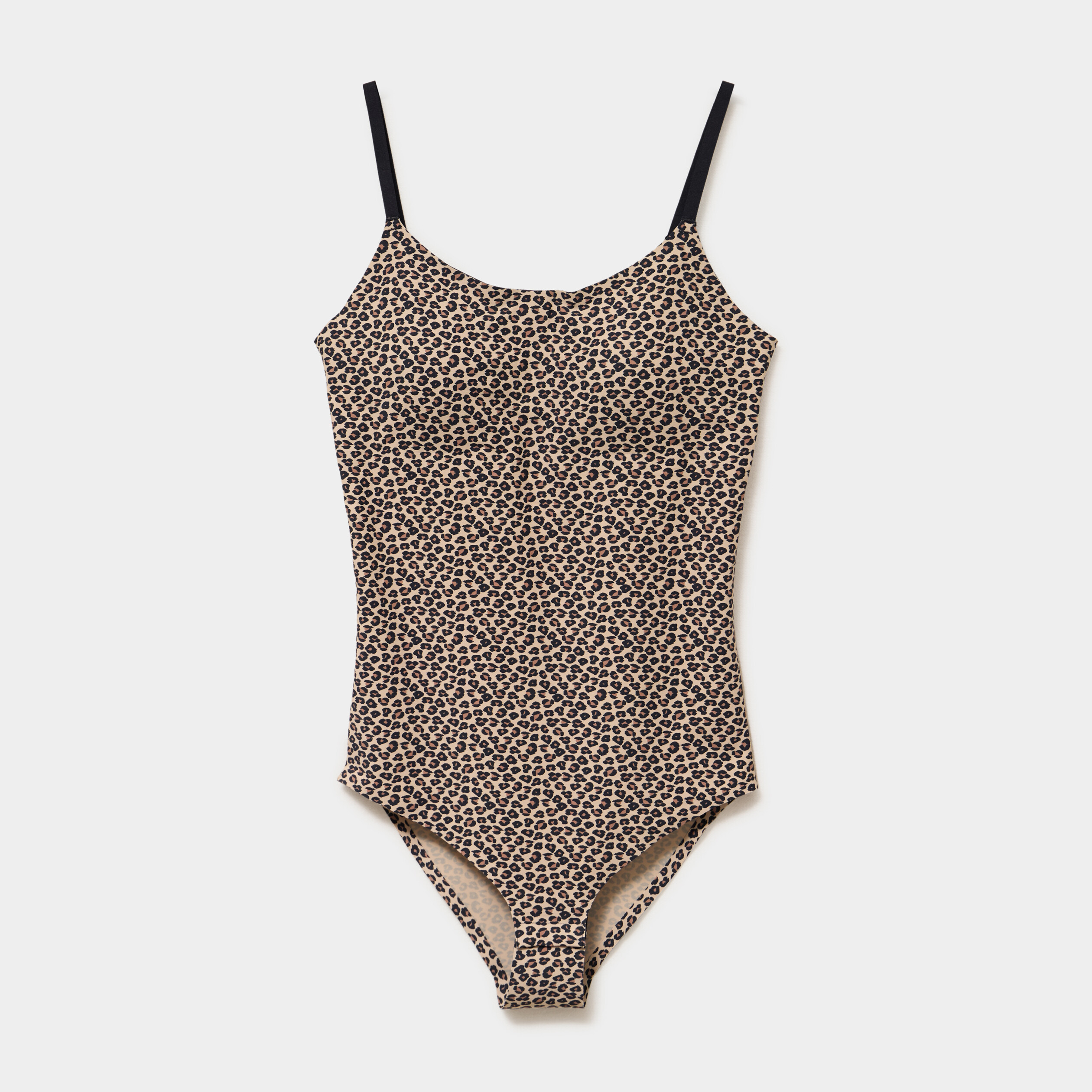 Body padd&eacute; bretelles fines marron femme