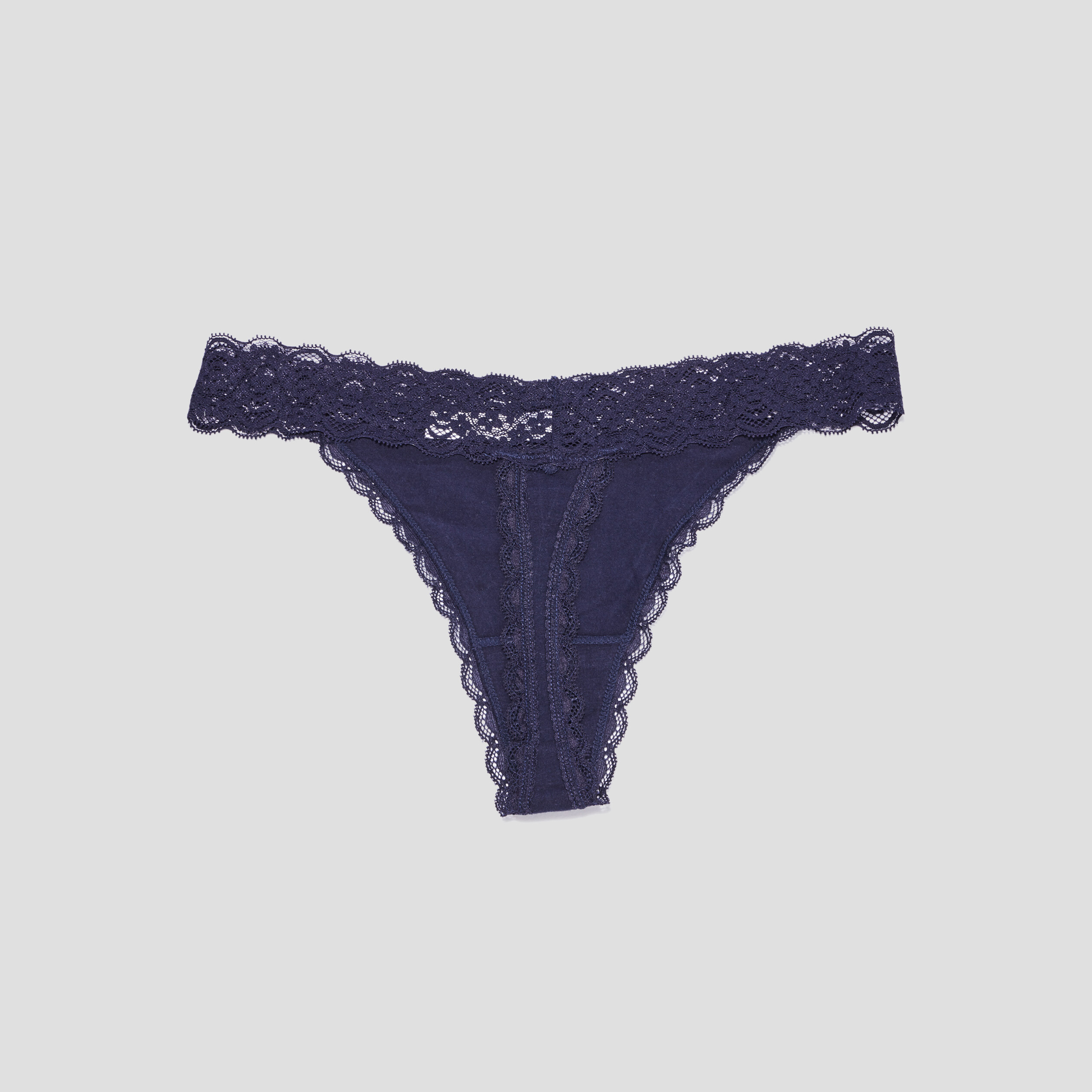 lot 3 strings en coton jaune femme Lot 3 strings en coton jaune femme